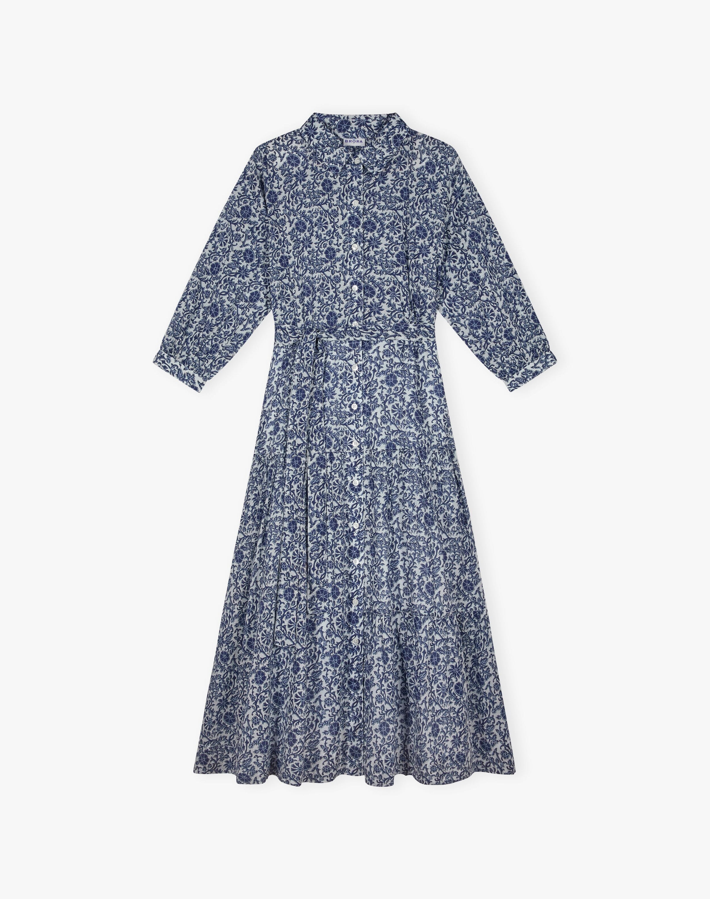 Organic Cotton Voile Shirt Dress