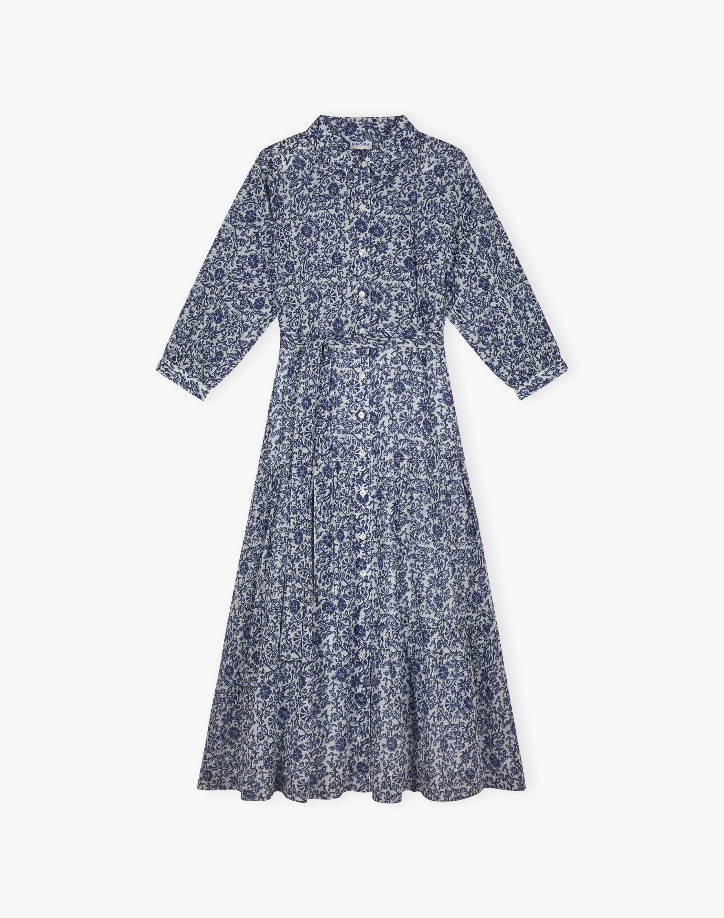 Organic Cotton Voile Shirt Dress