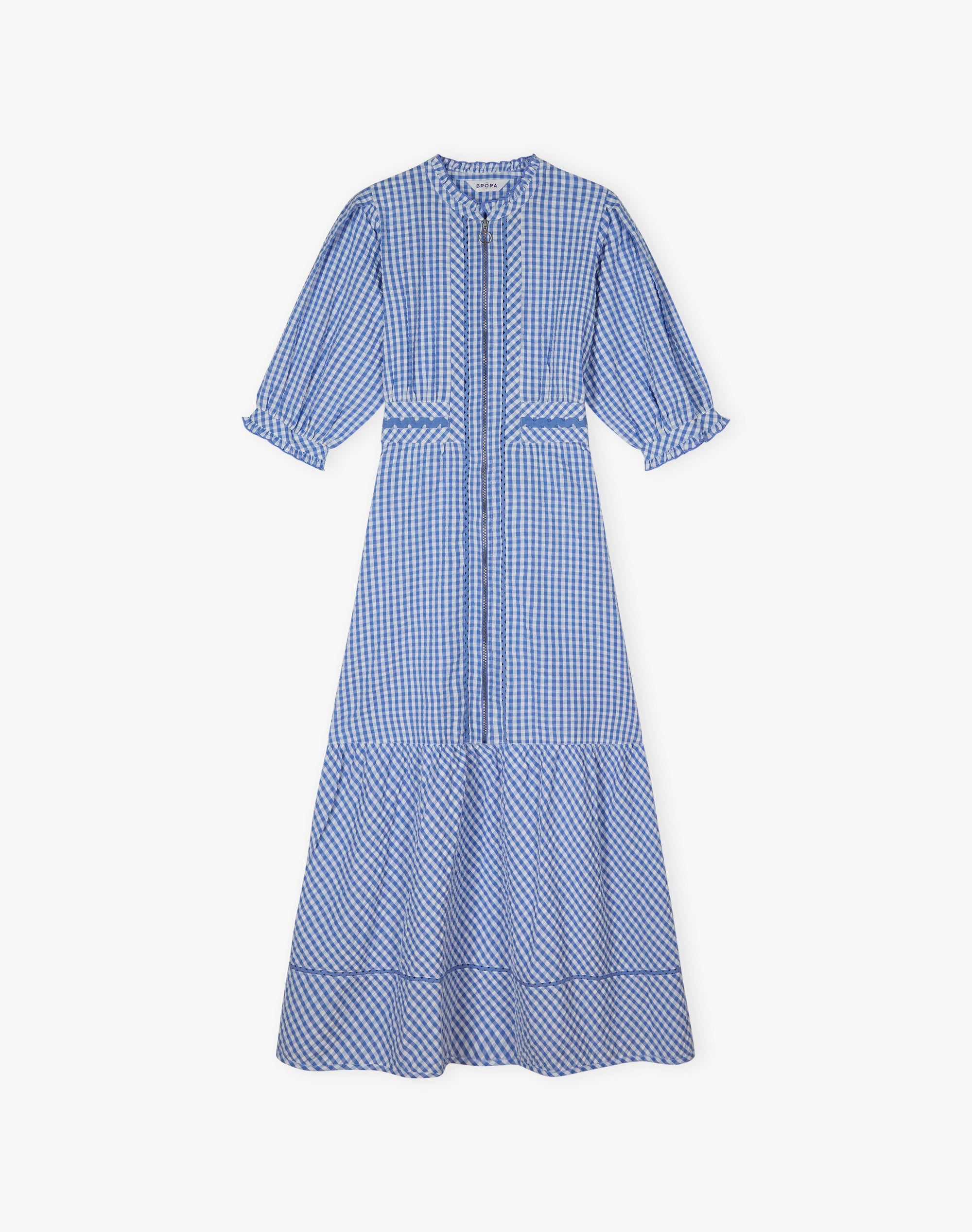 Cotton Gingham Ric Rac Dress