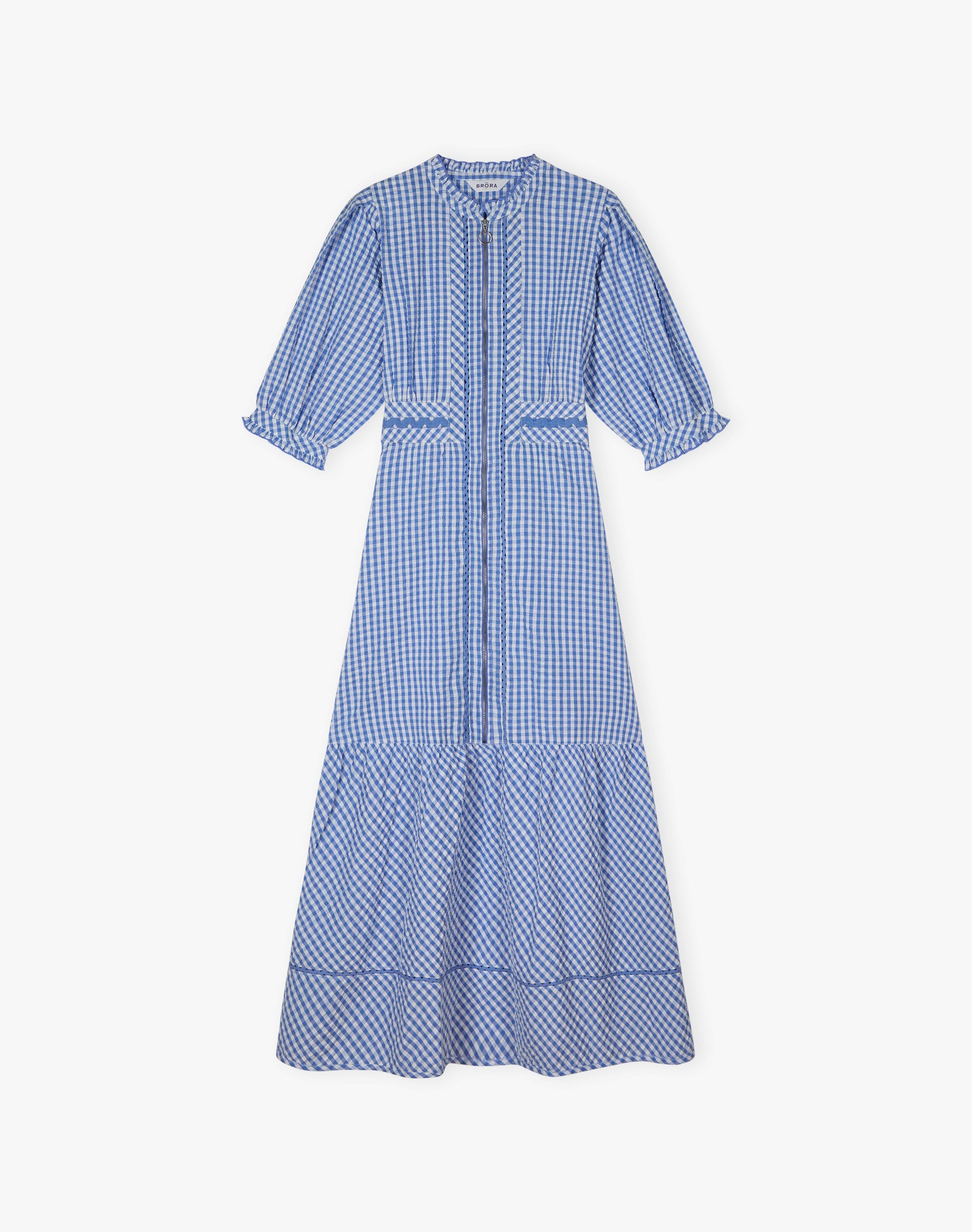 Cotton Gingham Ric Rac Dress