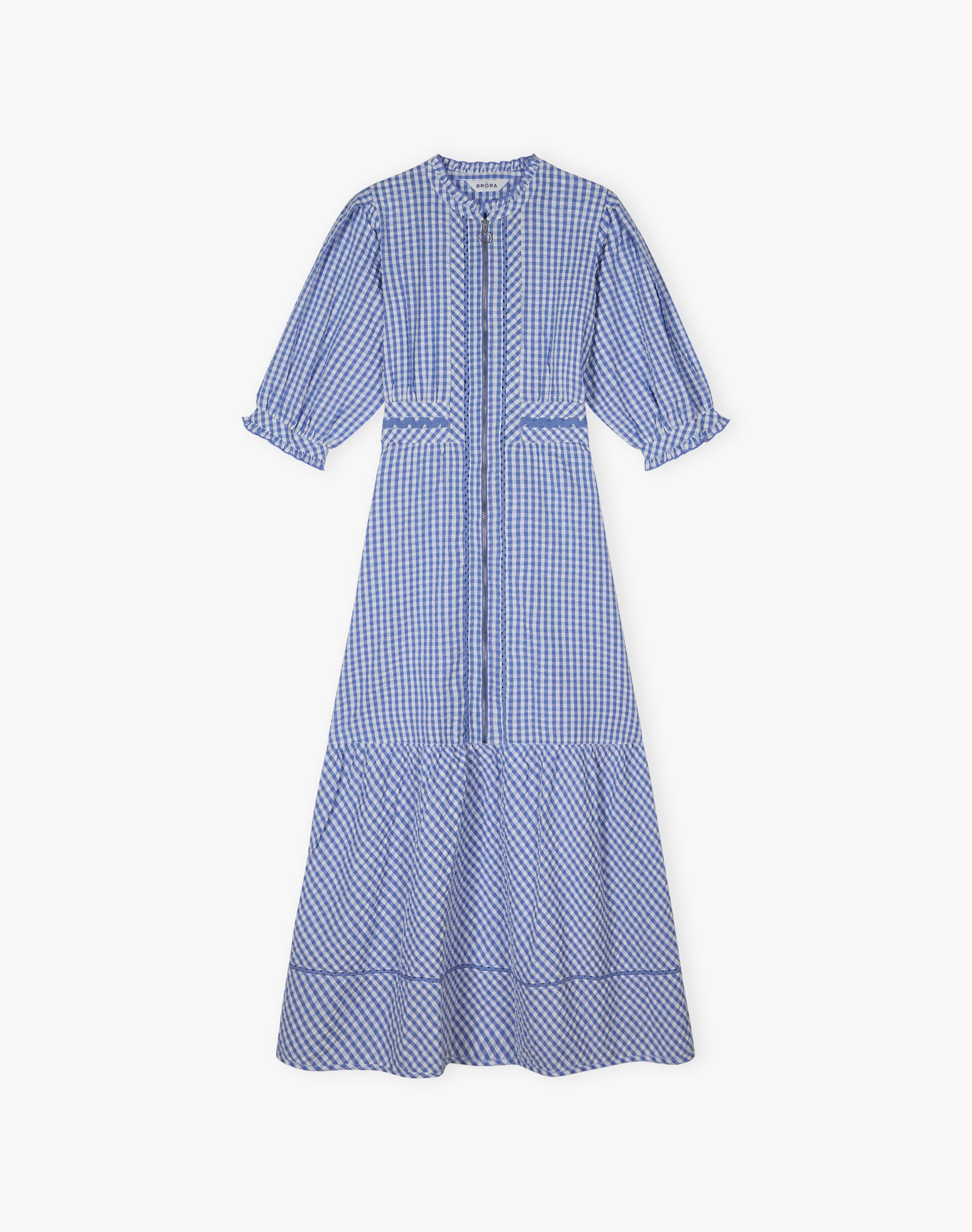 Cotton Gingham Ric Rac Dress