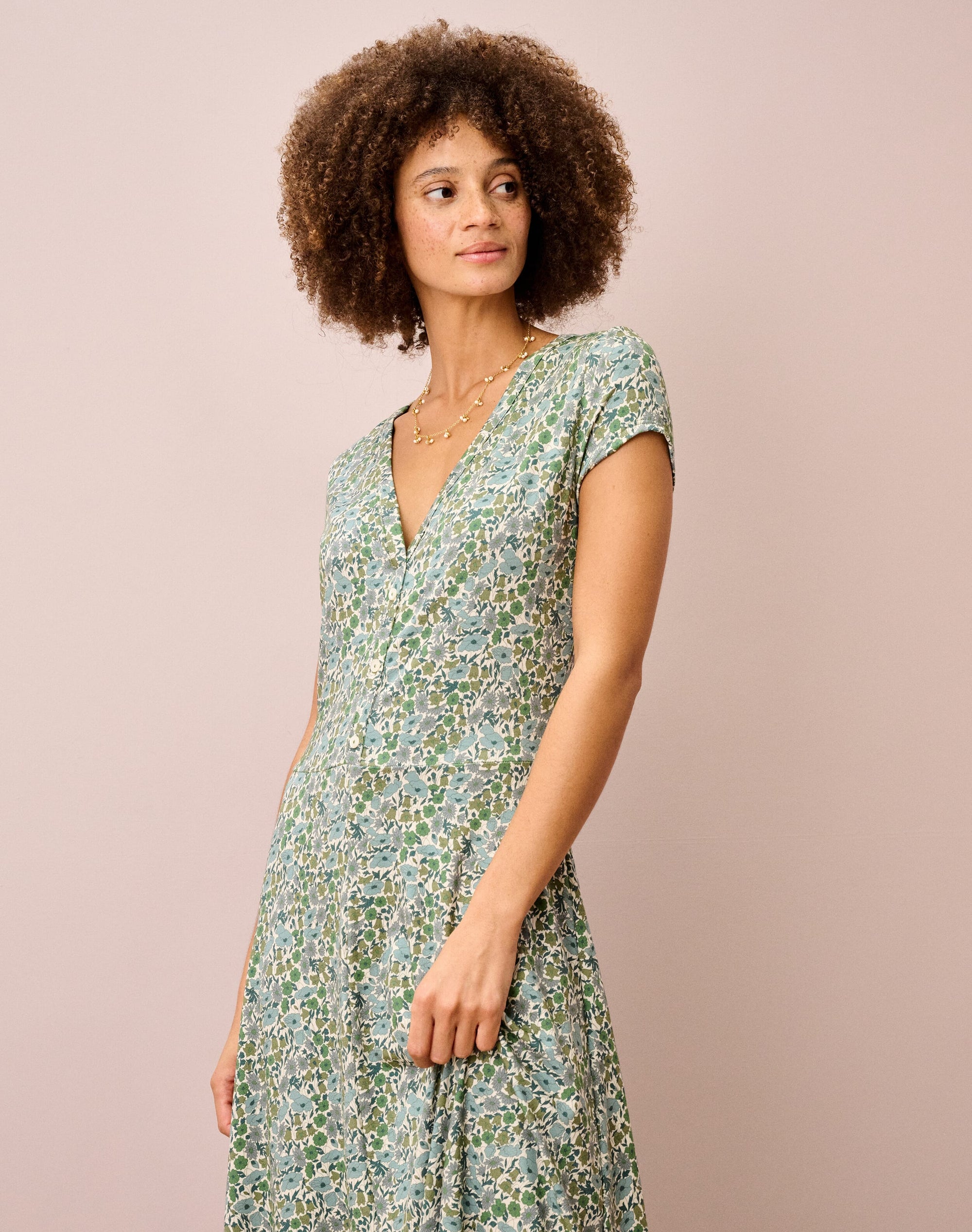 Liberty Print Jersey Dress