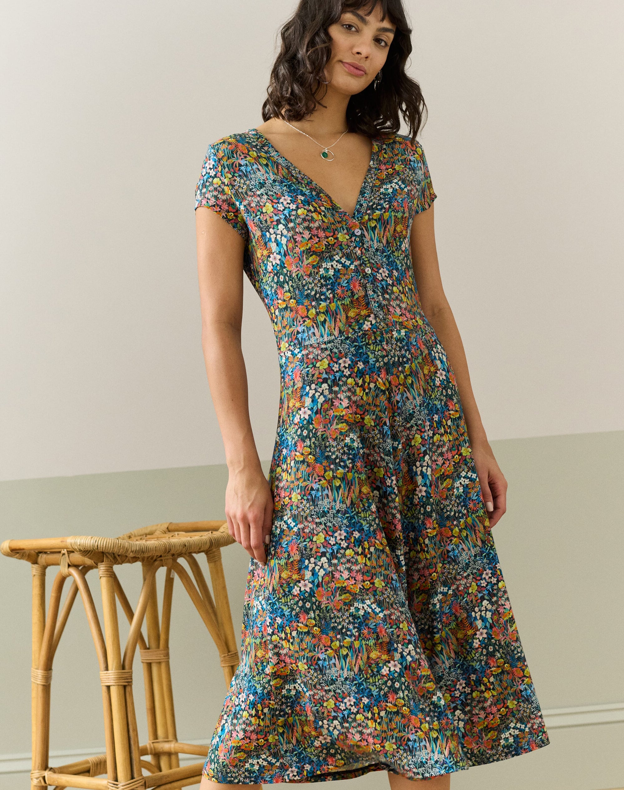 Liberty Print Jersey Dress
