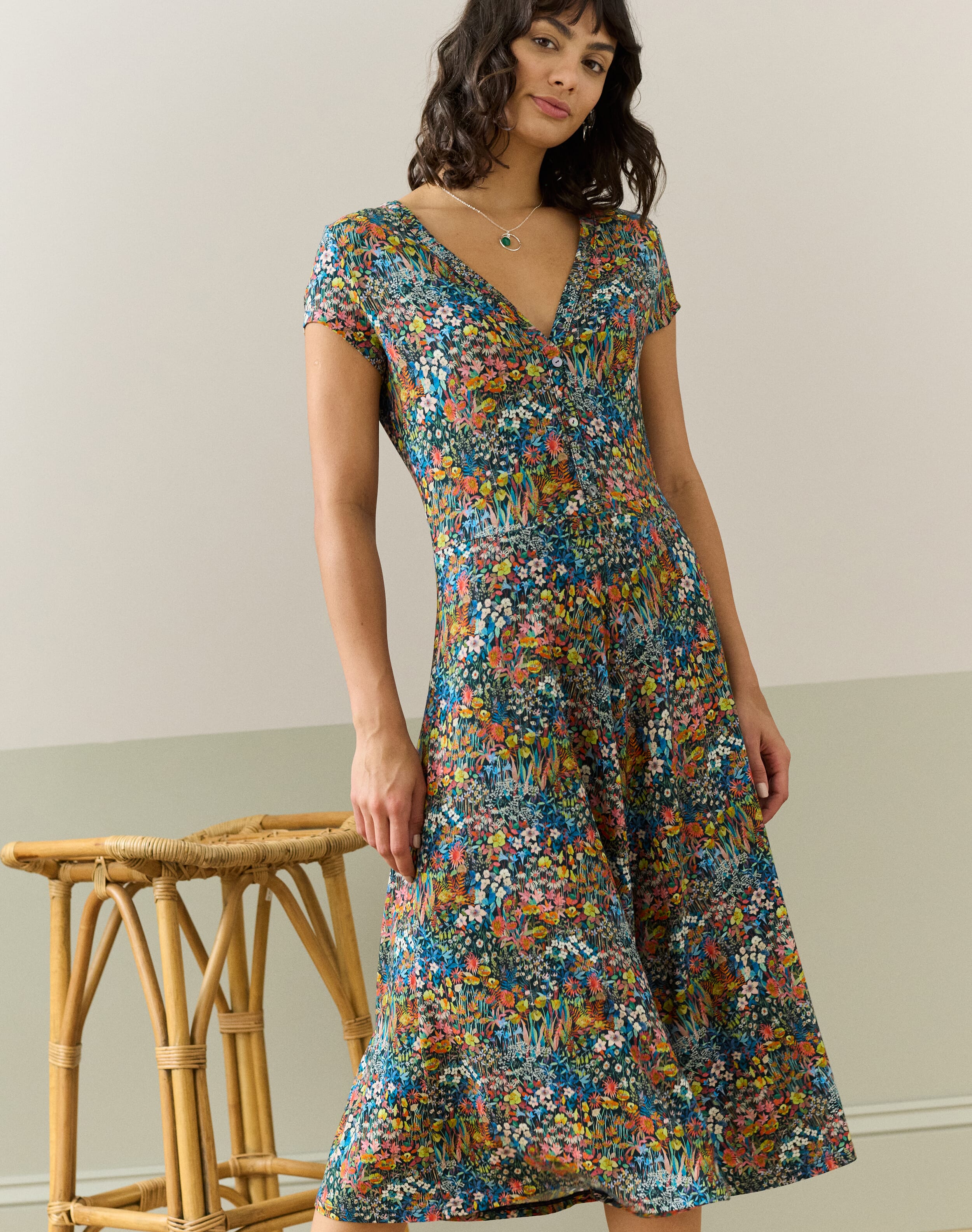 Liberty Print Jersey Dress