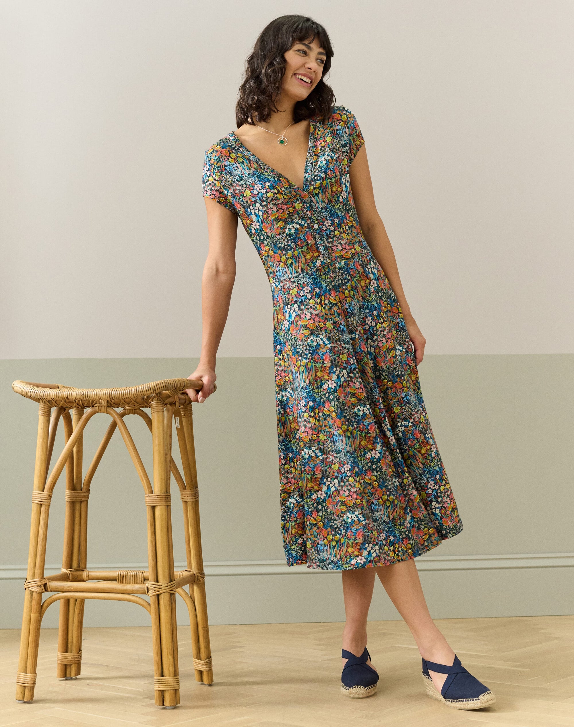Liberty Print Jersey Dress