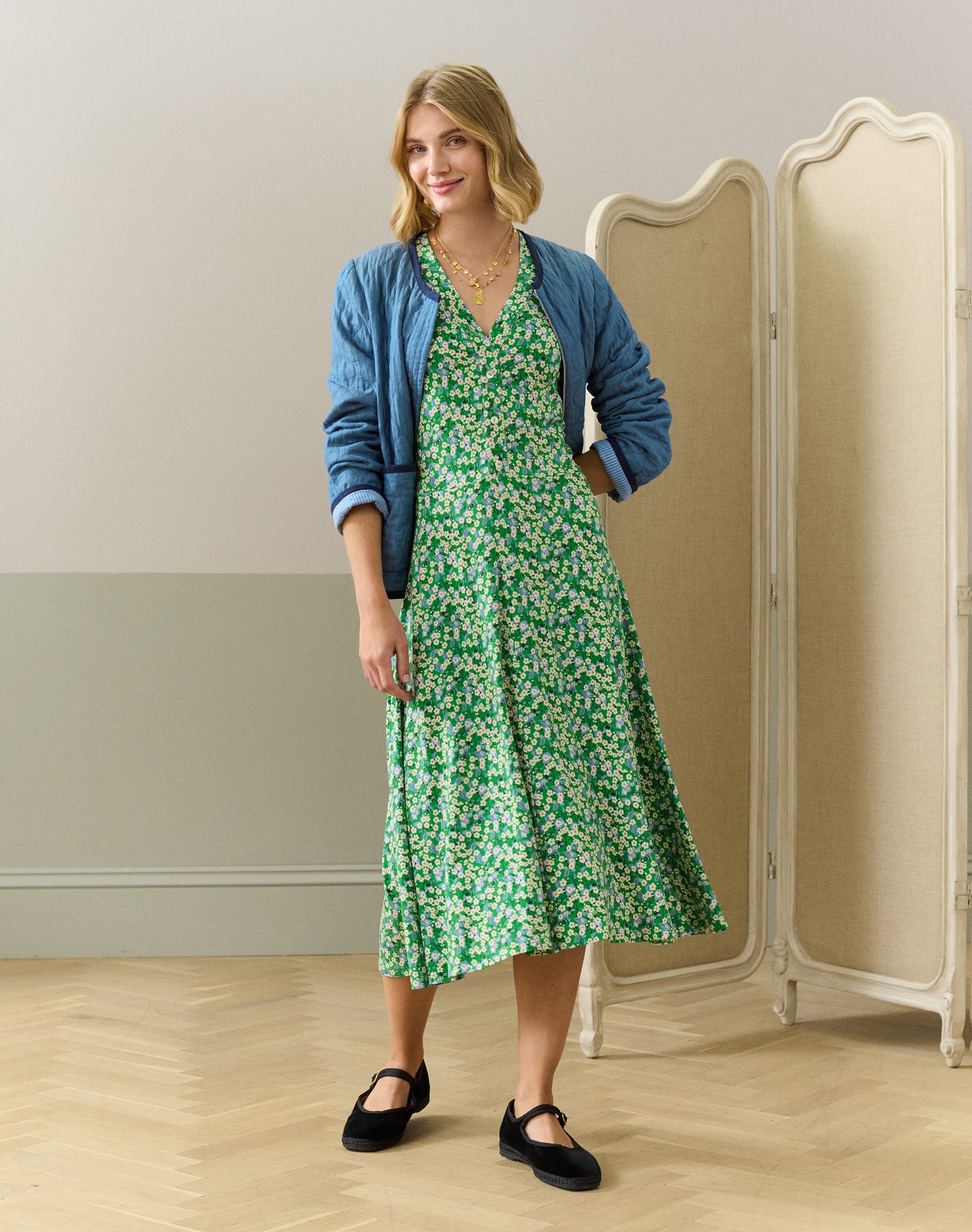 Liberty Print Jersey Dress