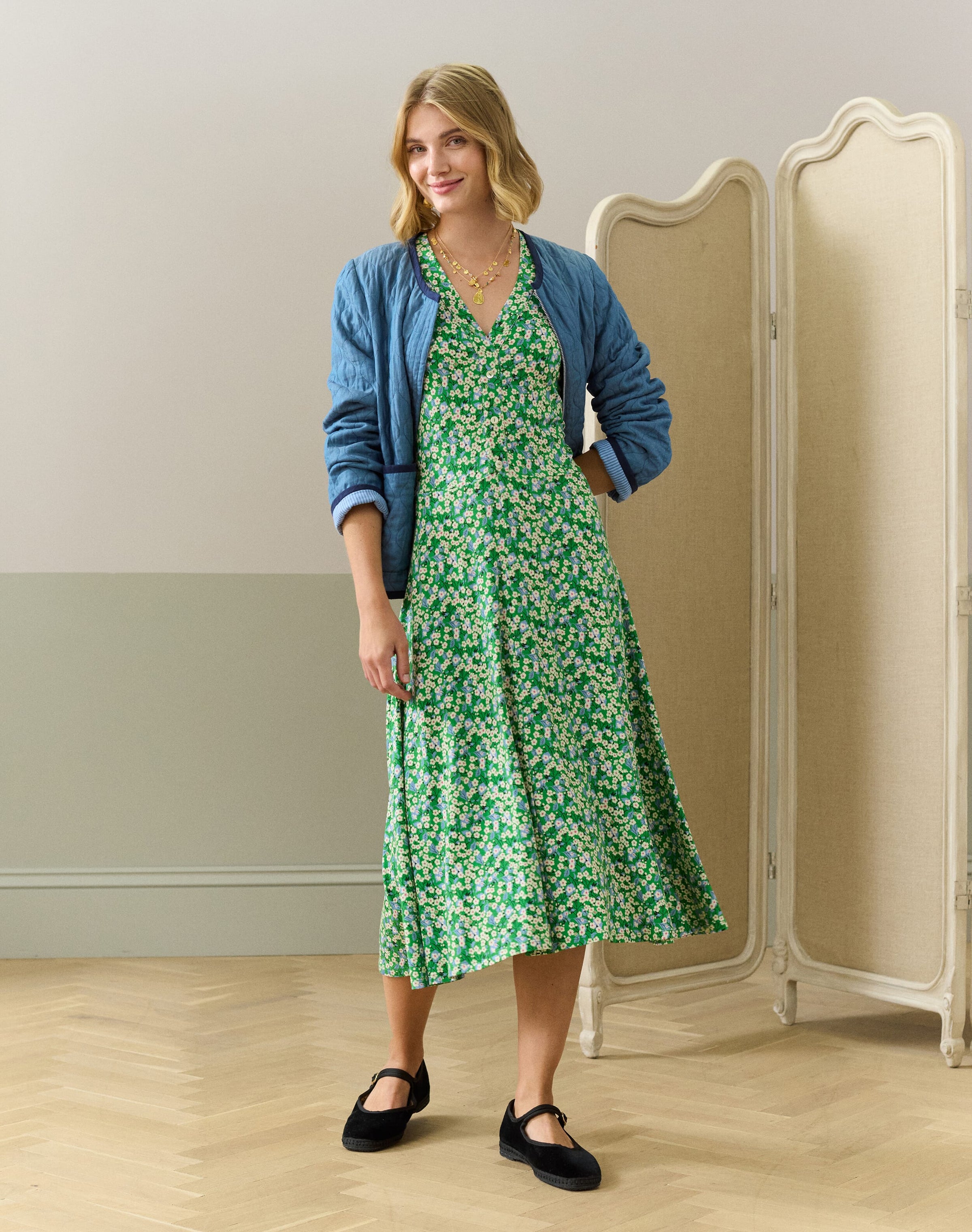 Liberty Print Jersey Dress
