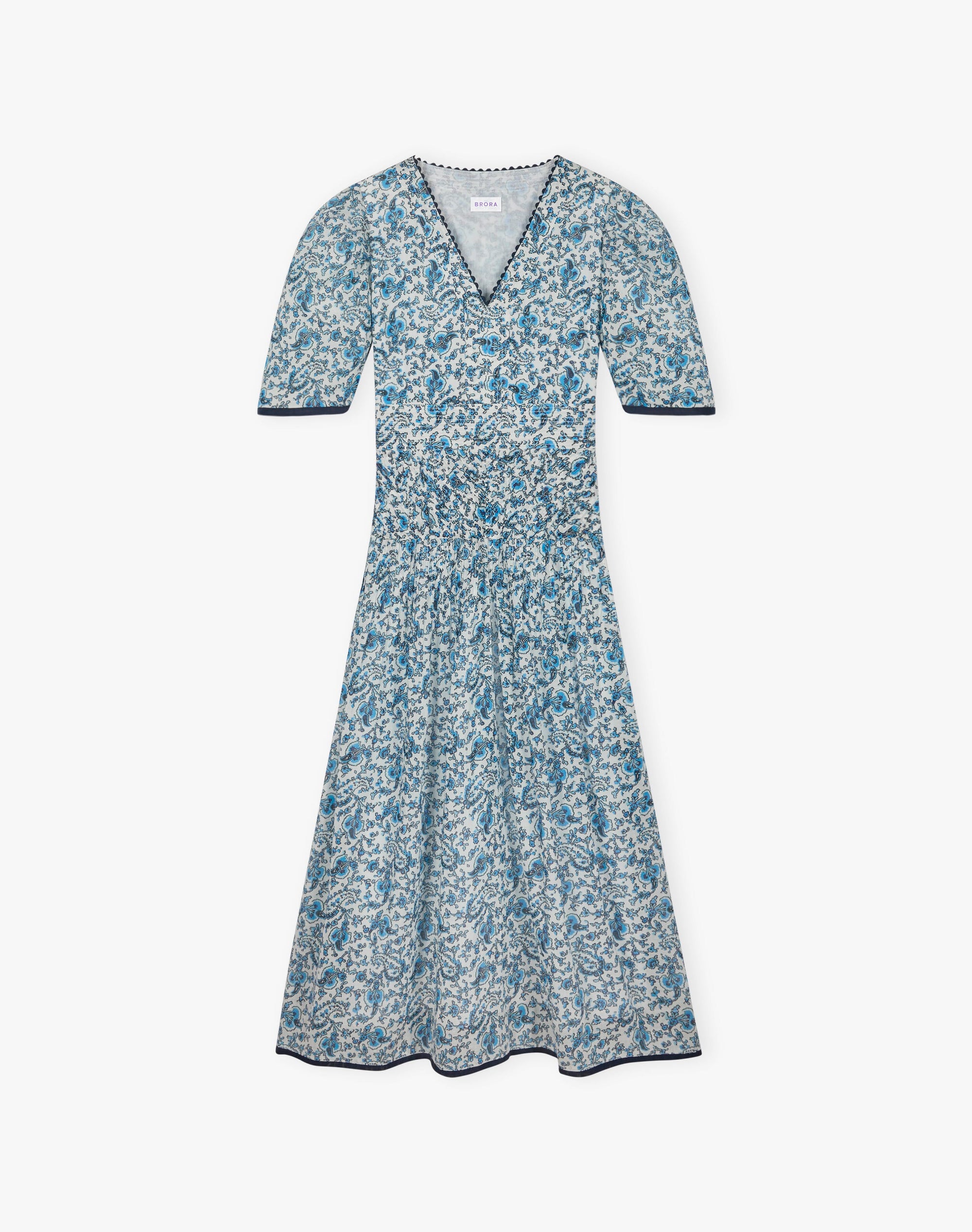 Organic Cotton Paisley Flower Dress
