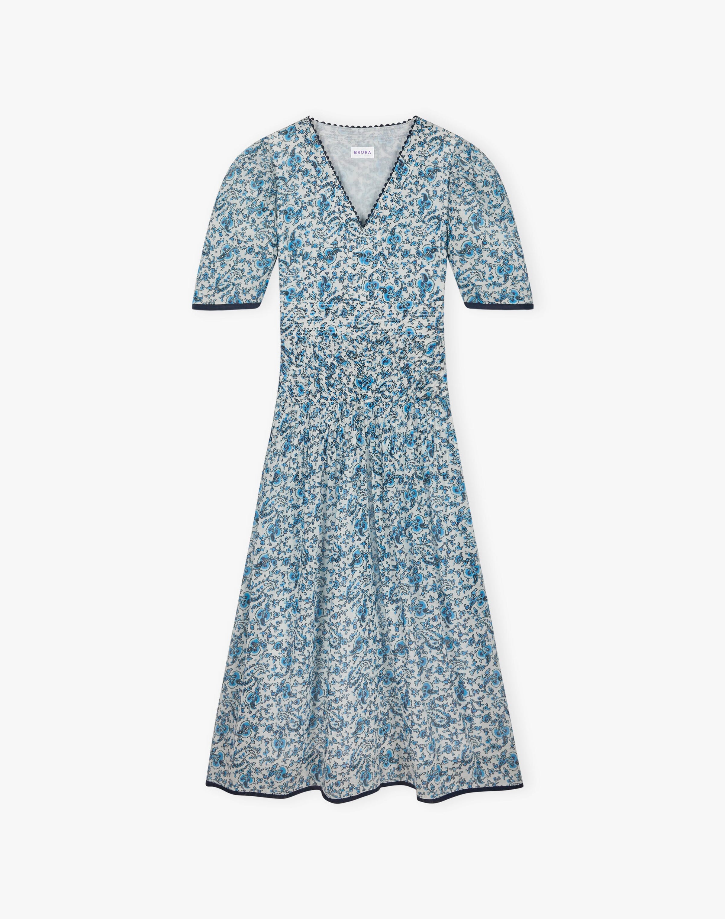 Organic Cotton Paisley Flower Dress