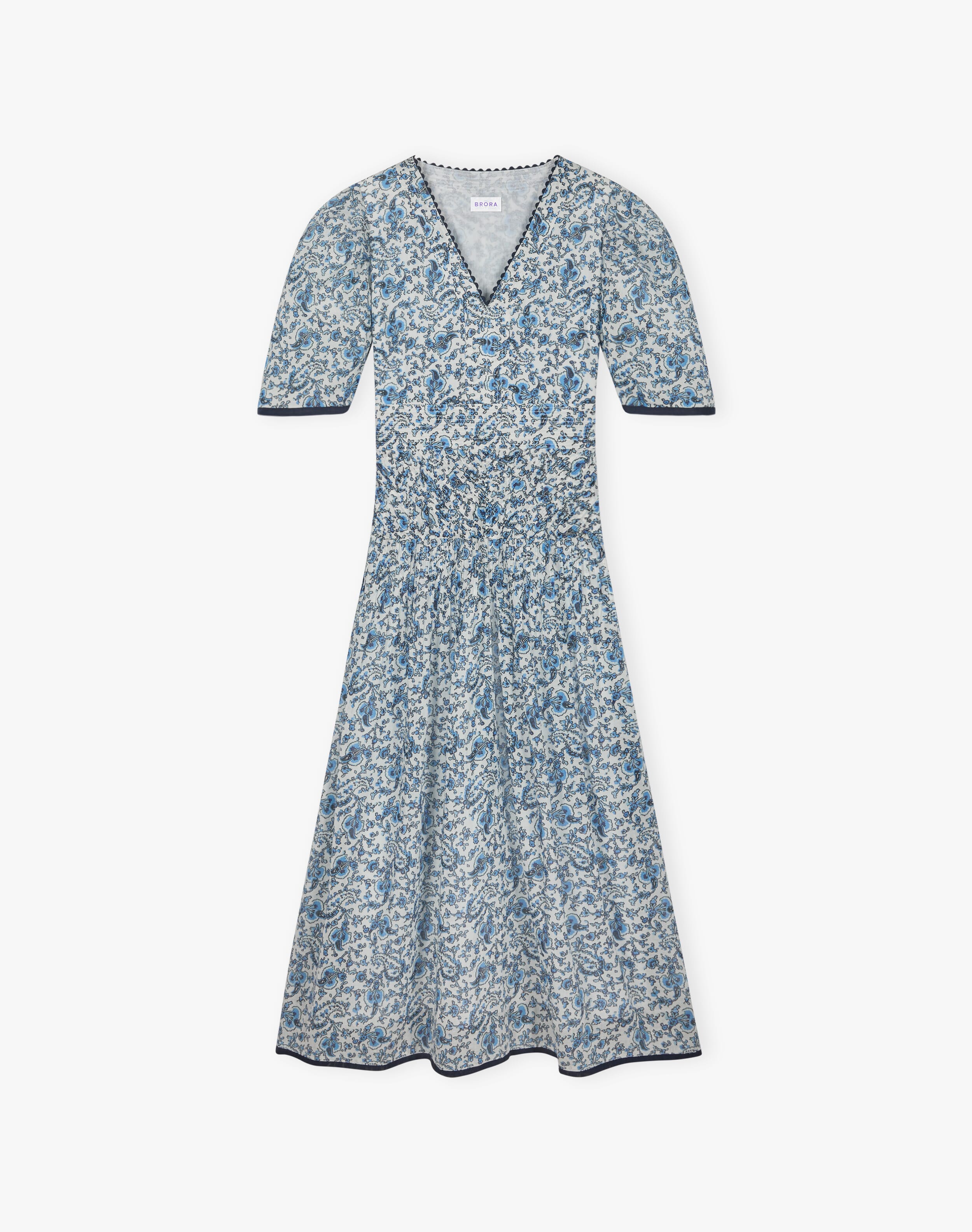 Organic Cotton Paisley Flower Dress