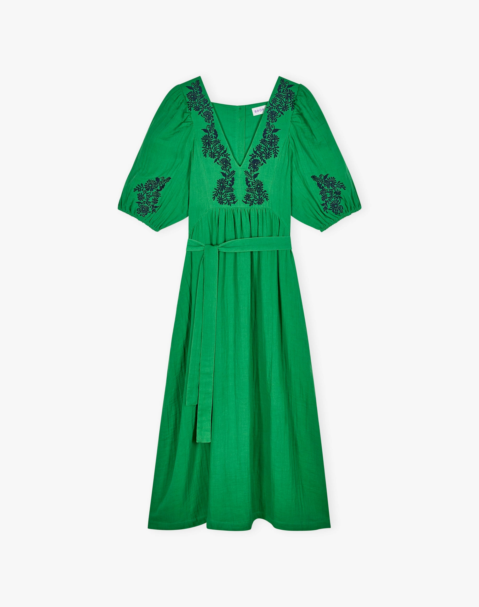 Cheesecloth Embroidered Dress