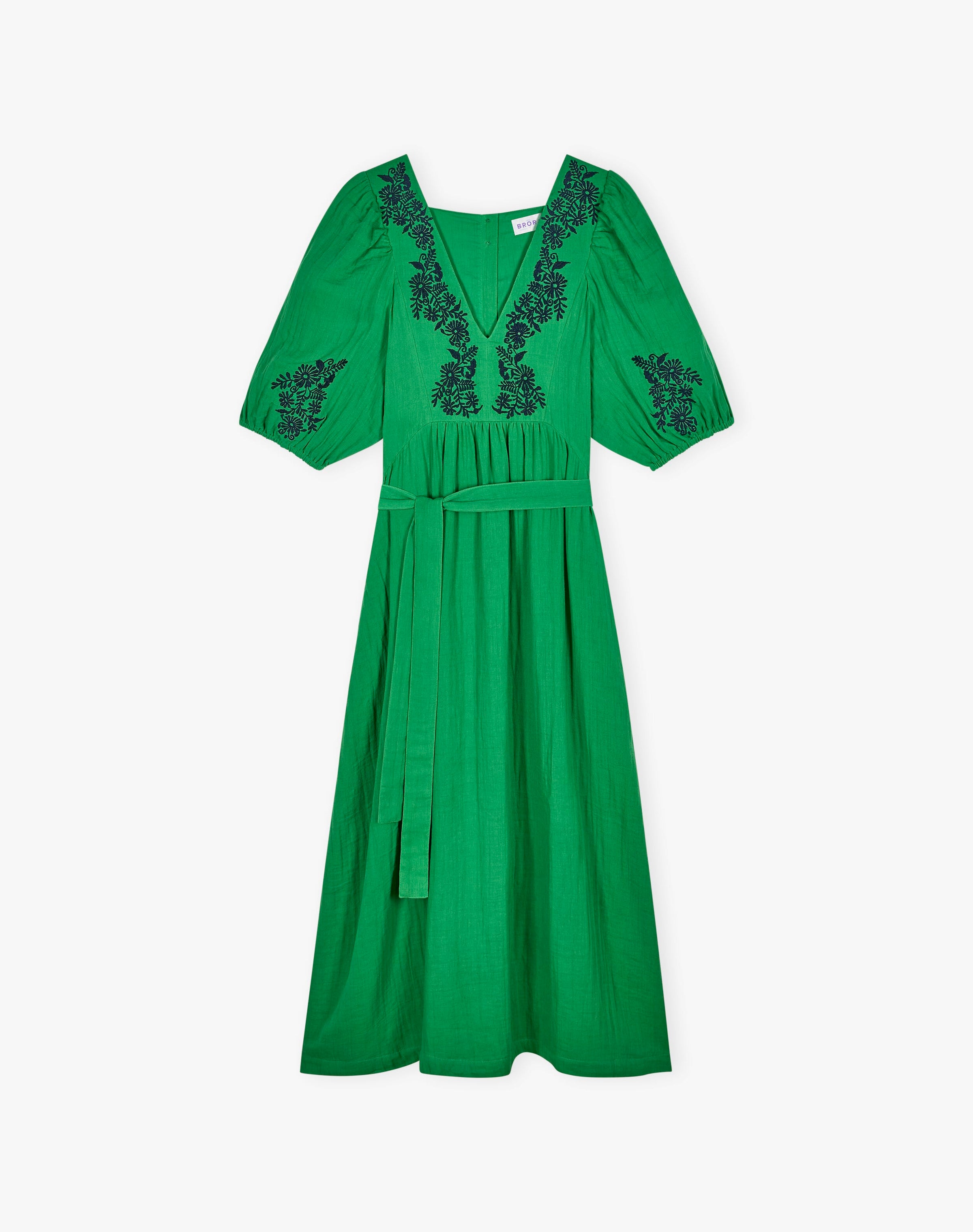 Cheesecloth Embroidered Dress