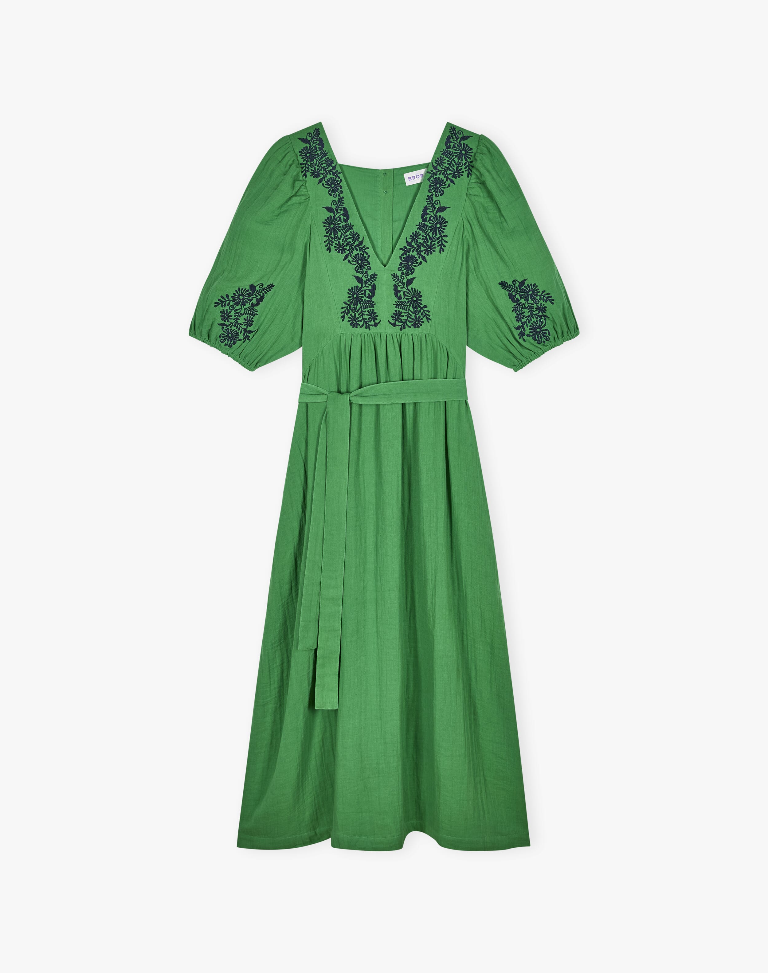 Cheesecloth Embroidered Dress