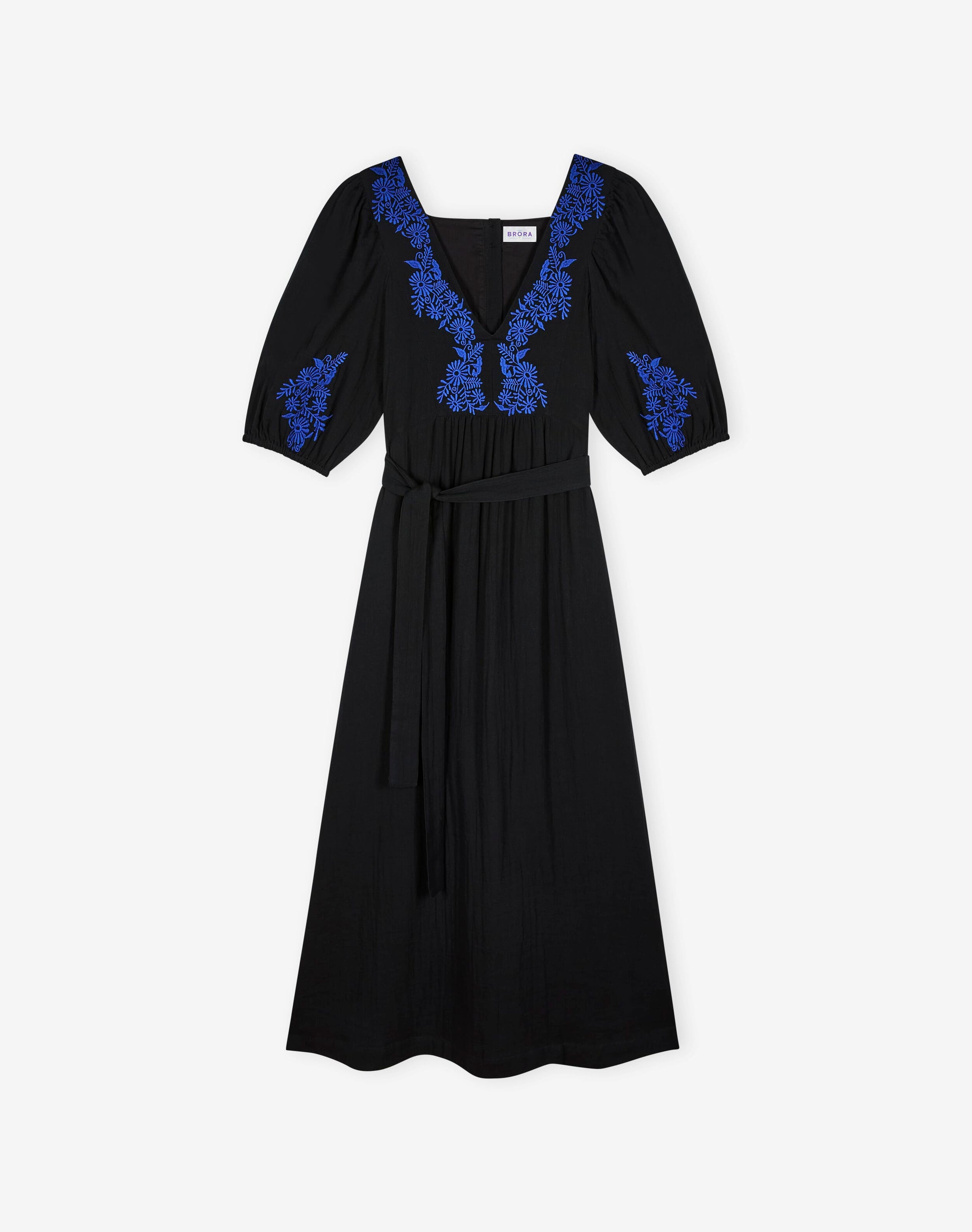 Cheesecloth Embroidered Dress