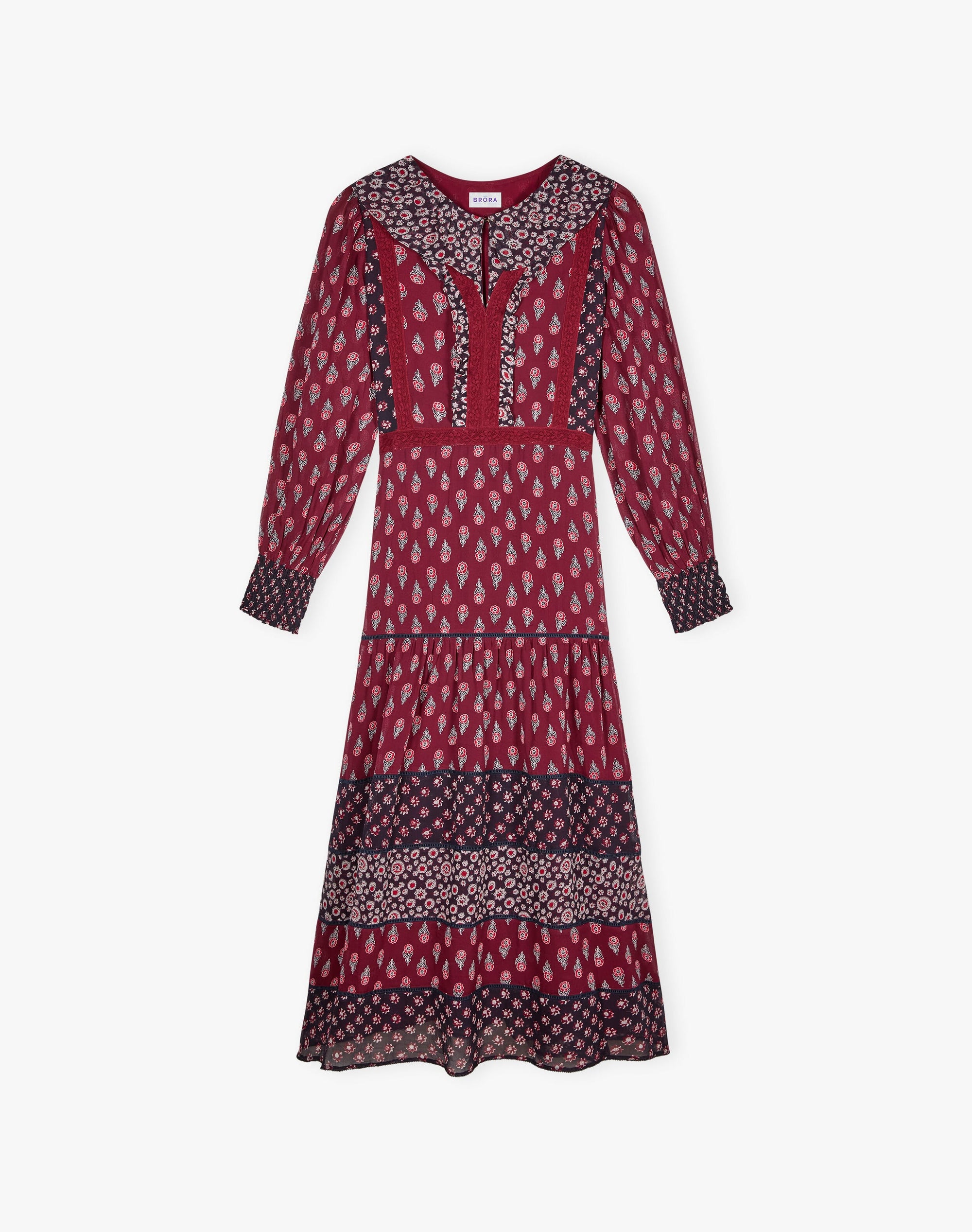 Silk Patchwork Dress