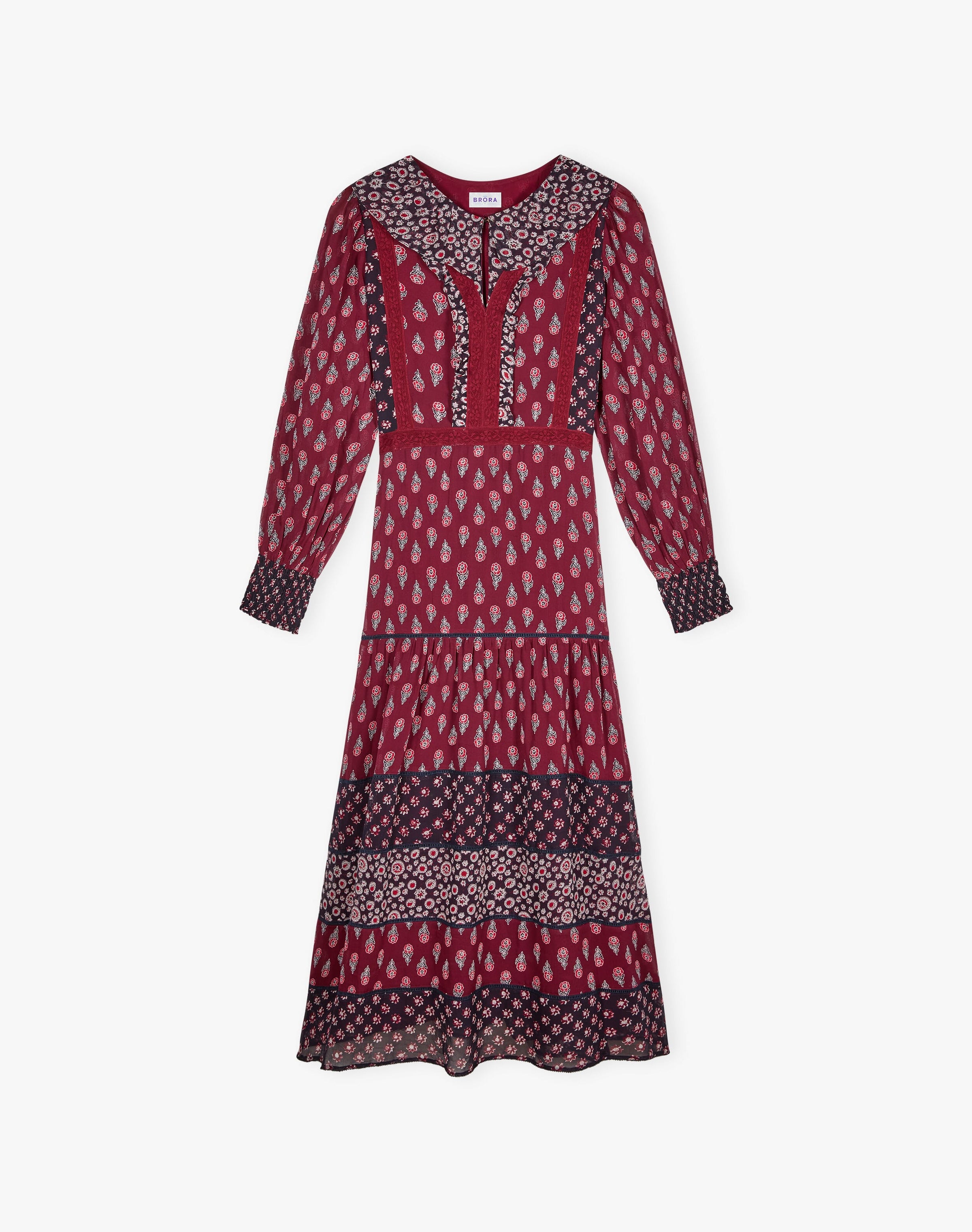 Silk Patchwork Dress