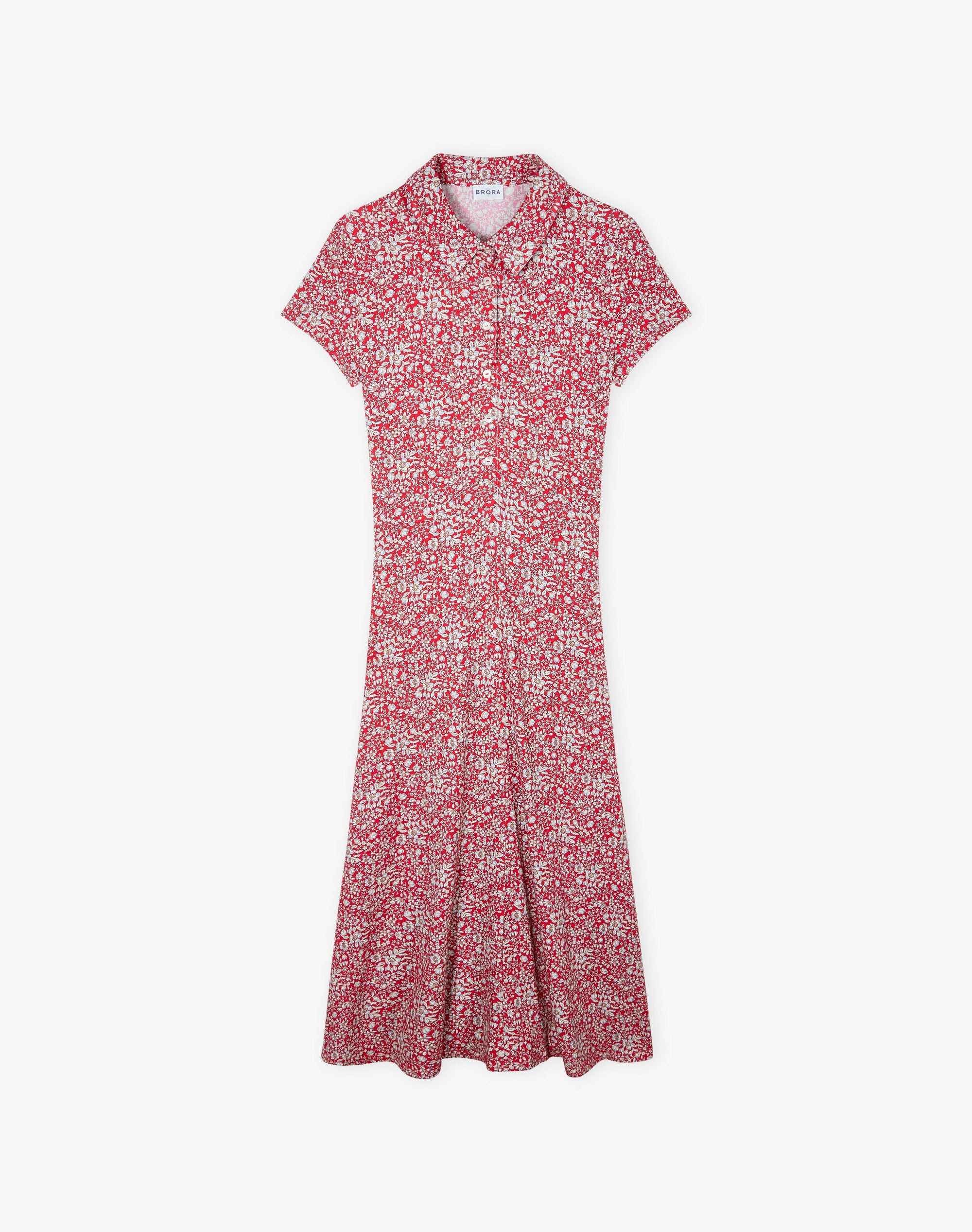 Liberty Jersey Cap Sleeve Shirt Dress