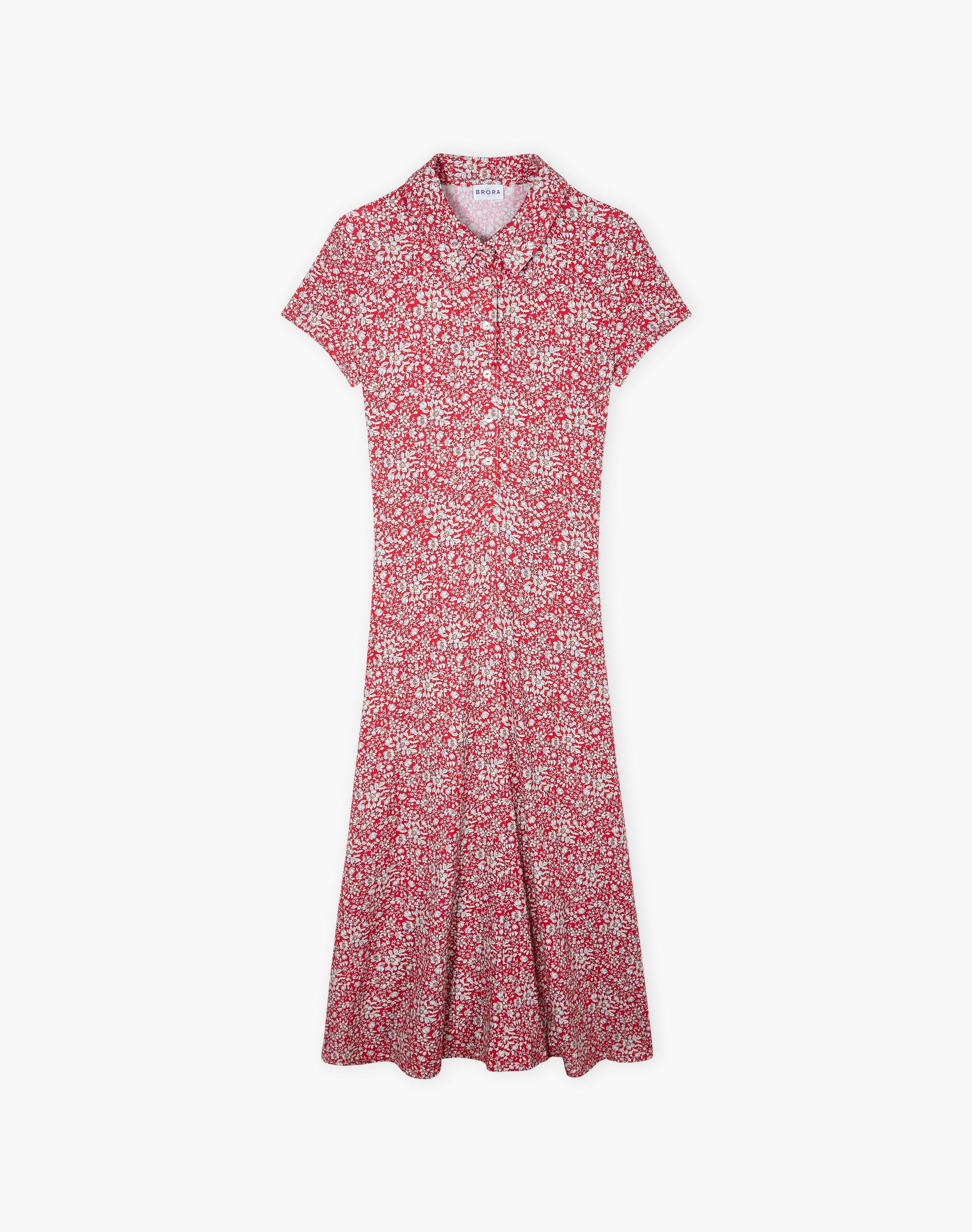 Liberty Jersey Cap Sleeve Shirt Dress