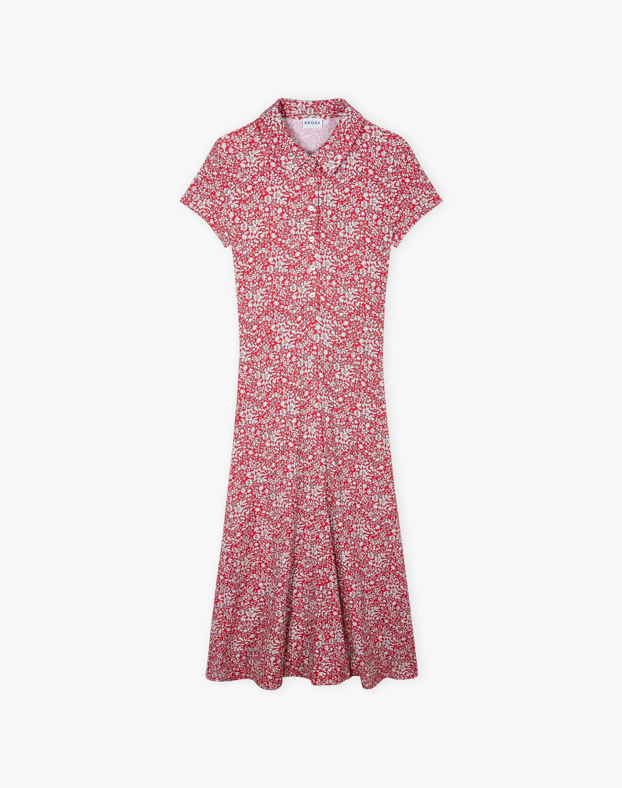 Liberty Jersey Cap Sleeve Shirt Dress