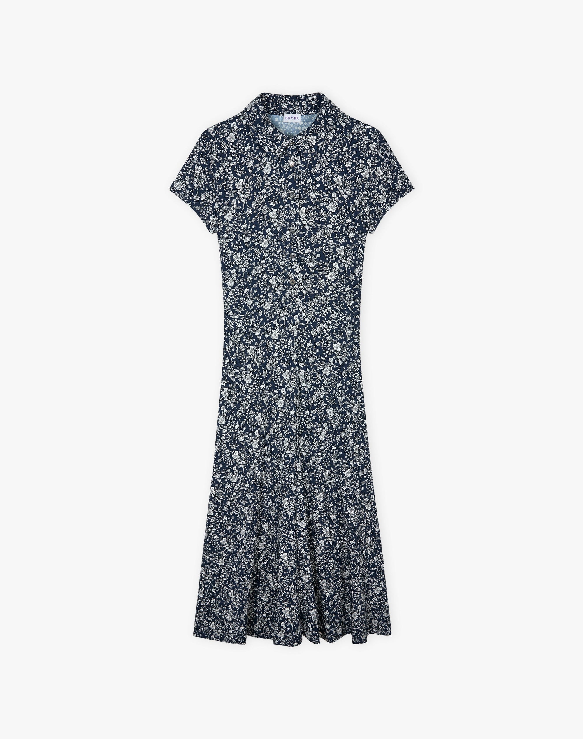 Liberty Jersey Cap Sleeve Shirt Dress