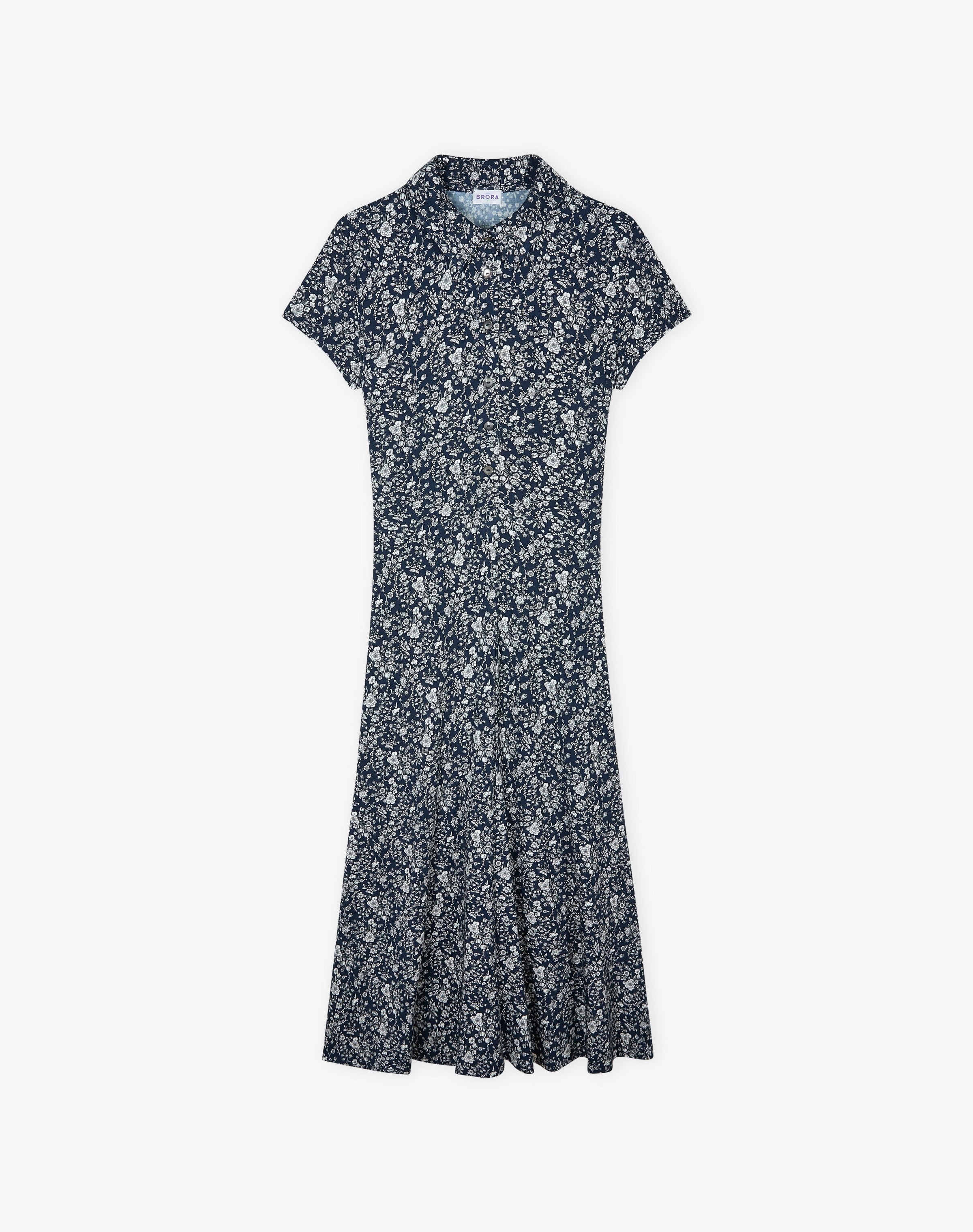 Liberty Jersey Cap Sleeve Shirt Dress