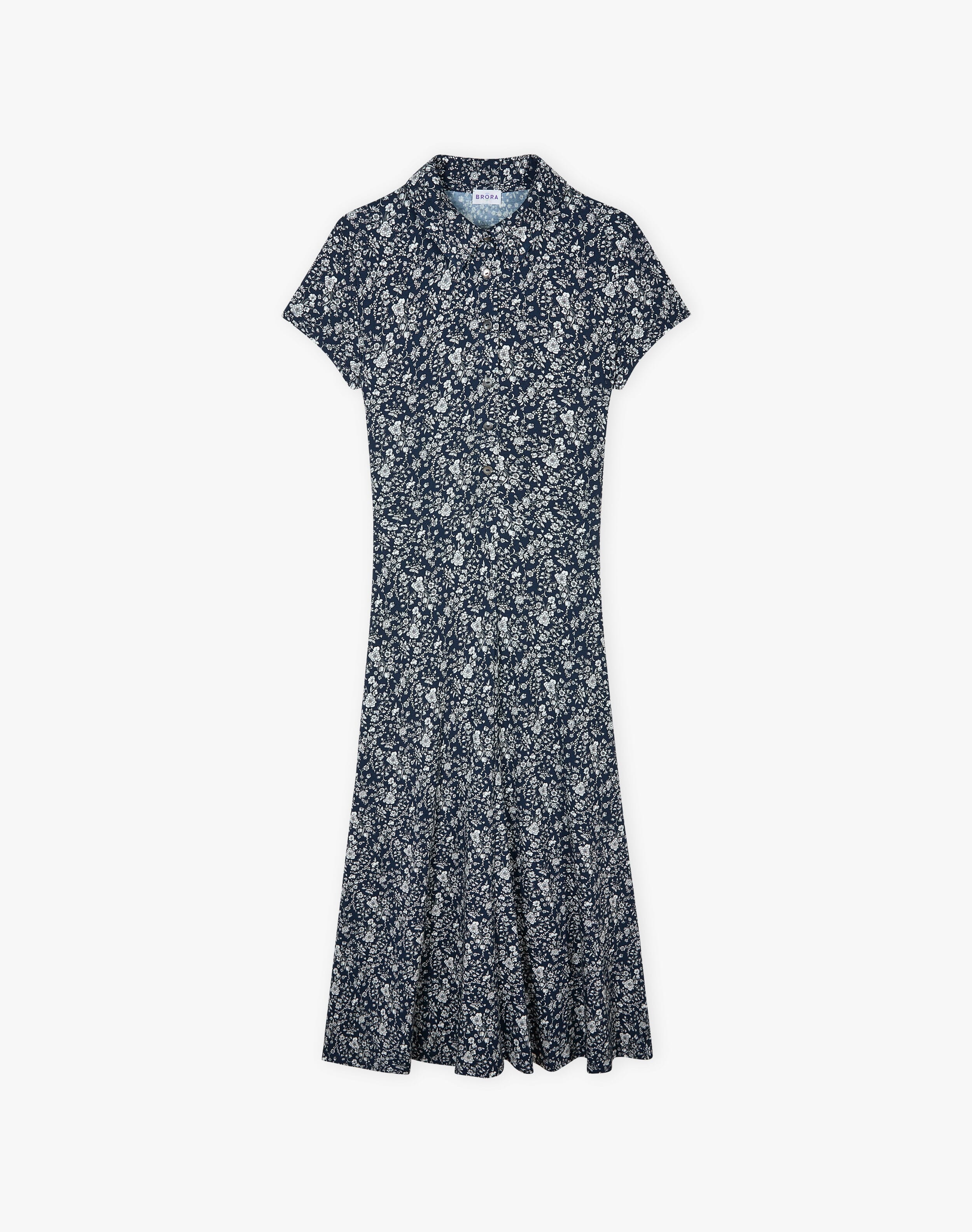 Liberty Jersey Cap Sleeve Shirt Dress