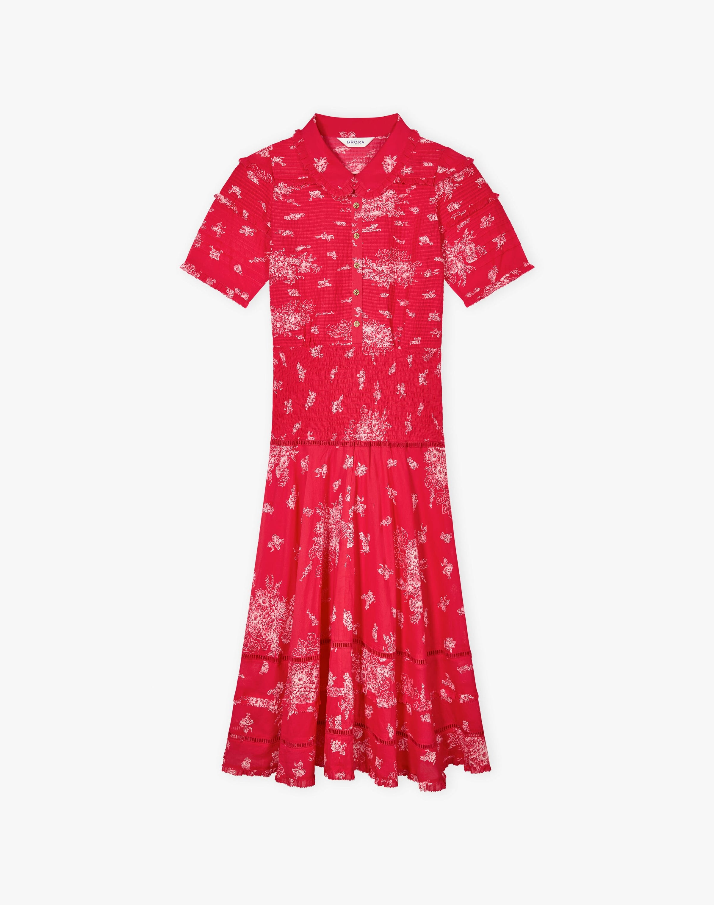 Organic Cotton Pintuck Shirt Dress