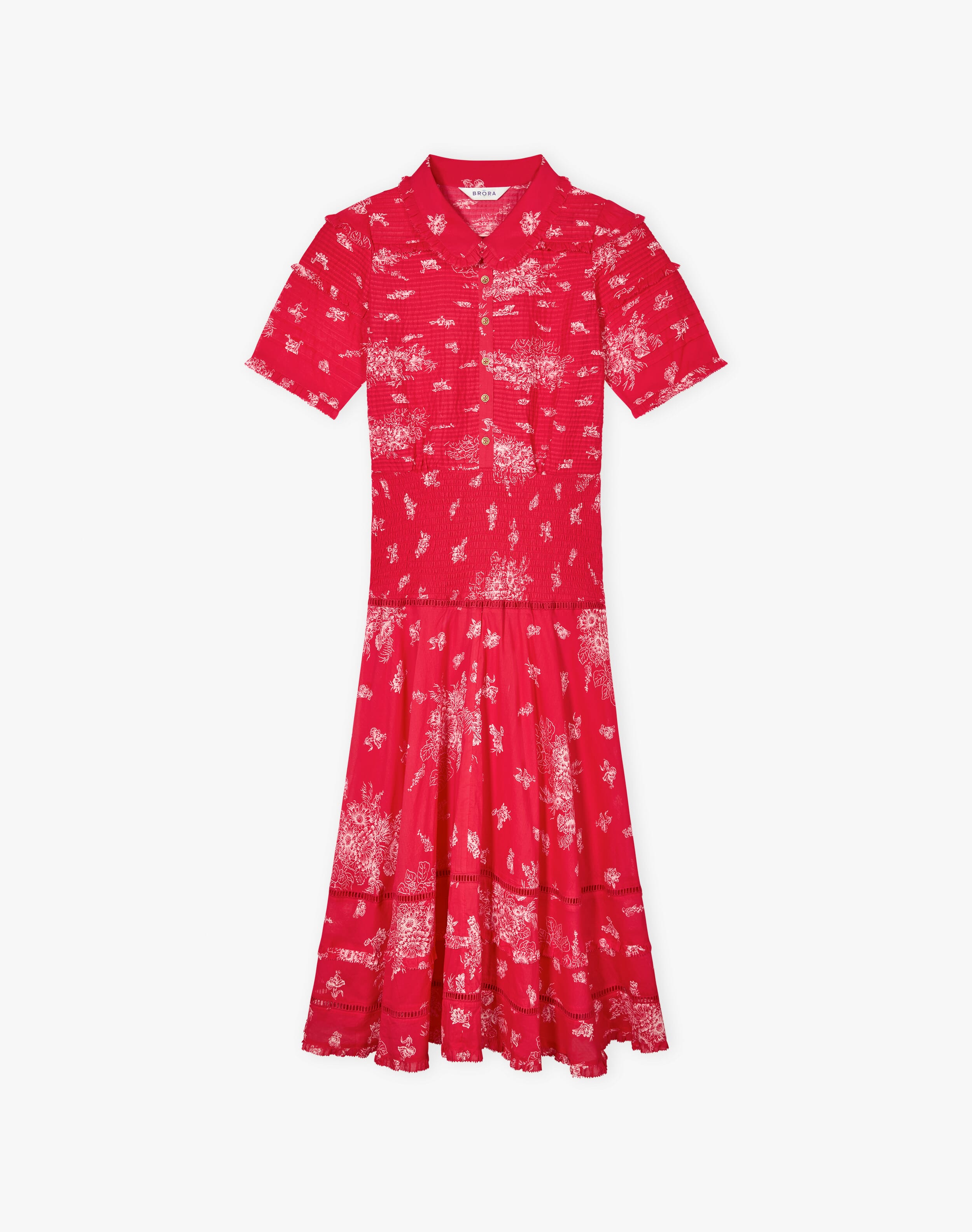 Organic Cotton Pintuck Shirt Dress