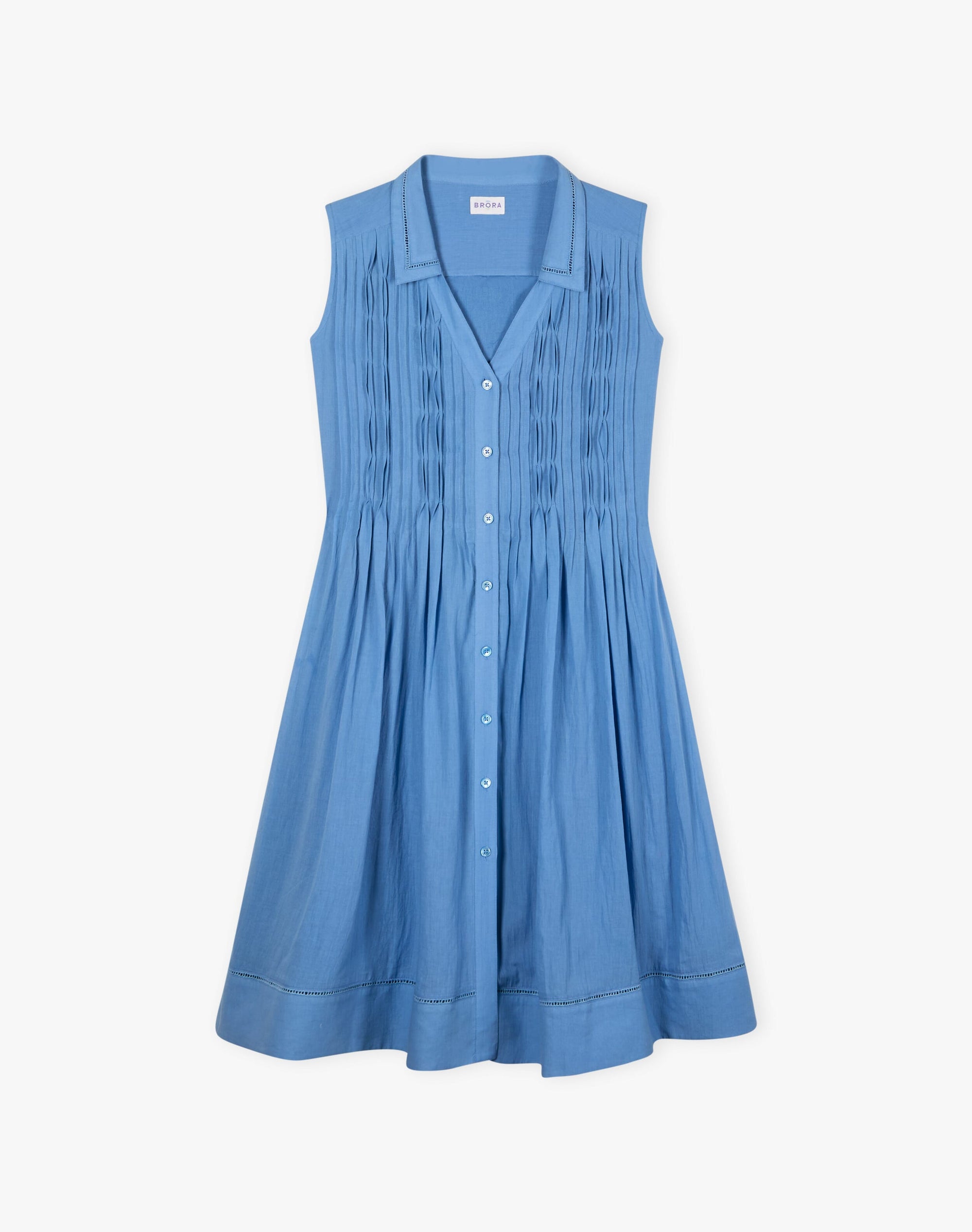 Organic Cotton Pintuck Dress