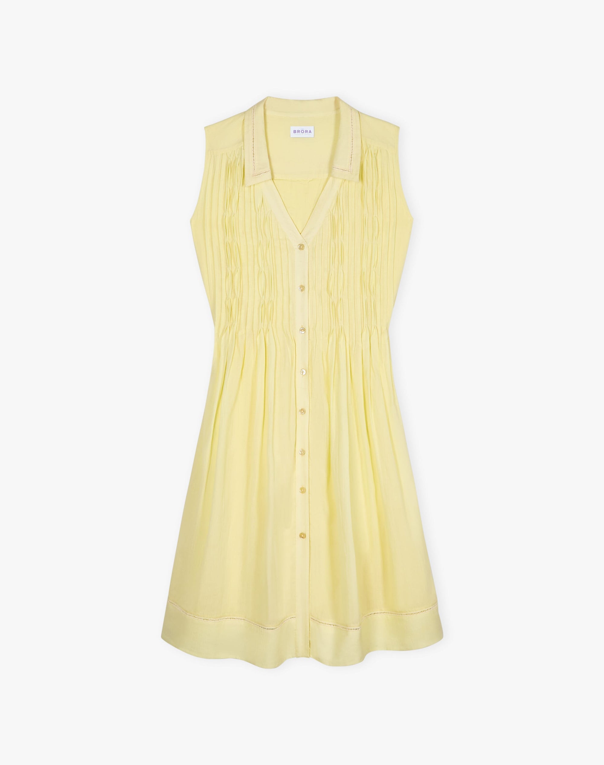 Organic Cotton Pintuck Dress