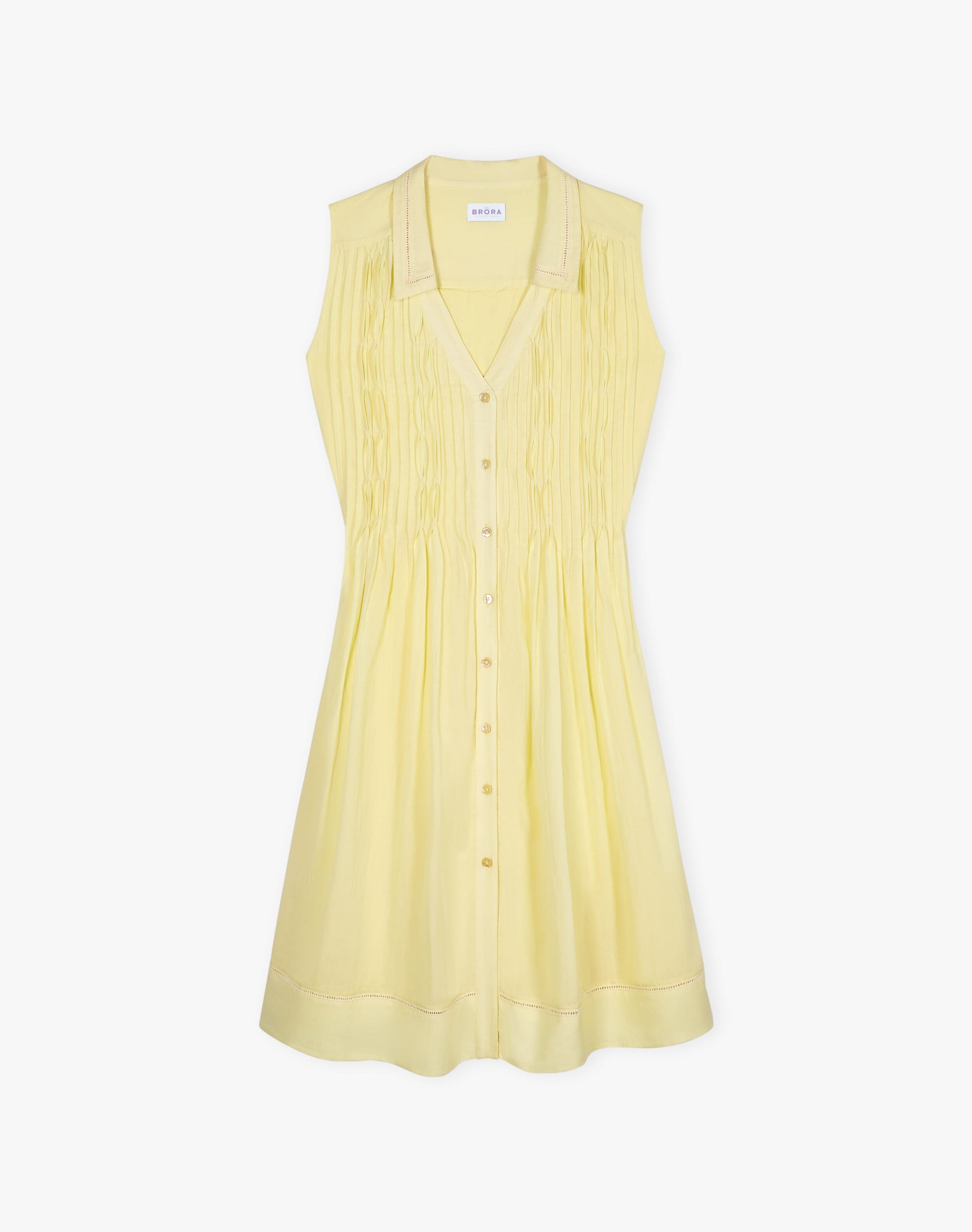 Organic Cotton Pintuck Dress