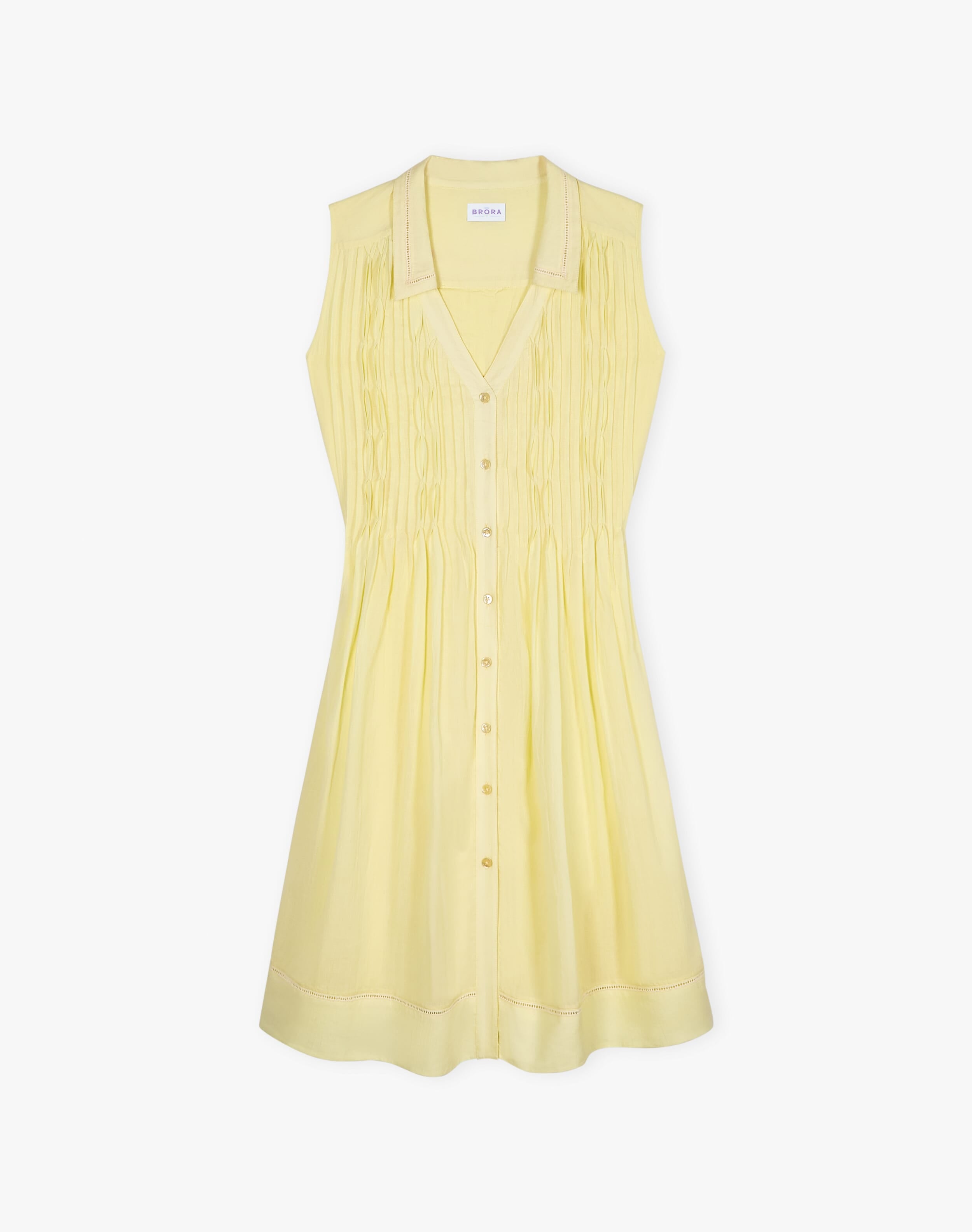 Organic Cotton Pintuck Dress