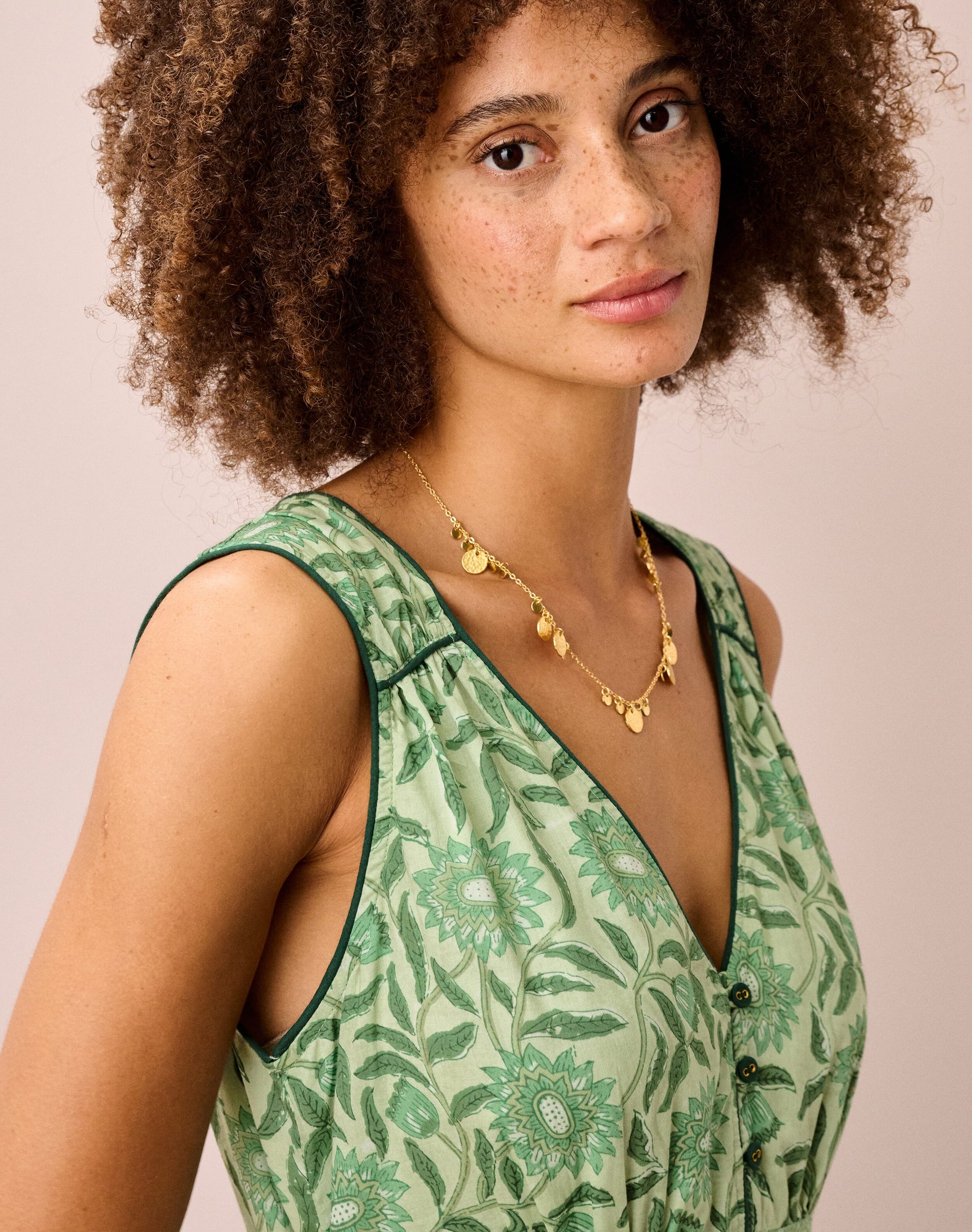 Organic Cotton Block Print Sundress