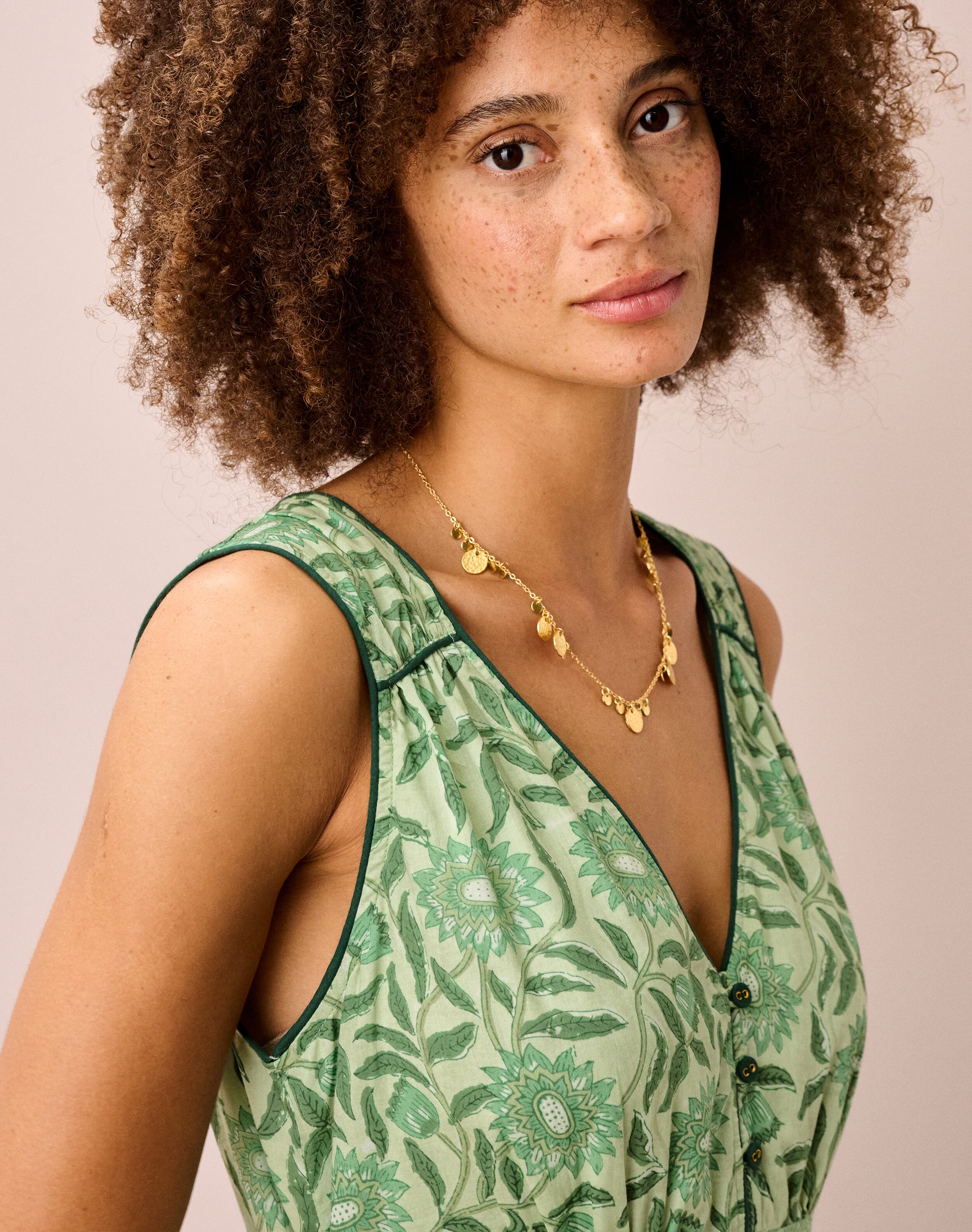 Organic Cotton Block Print Sundress