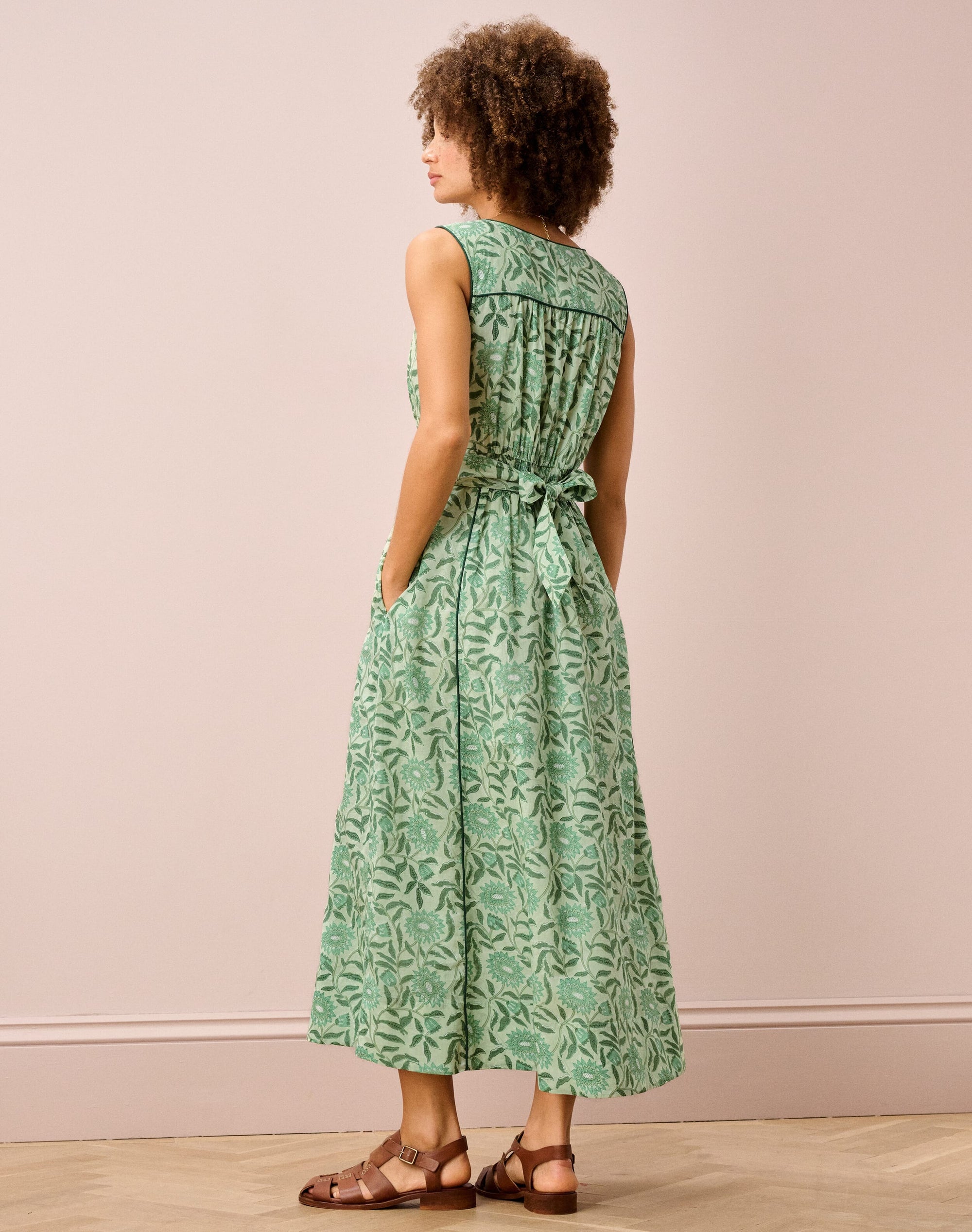 Organic Cotton Block Print Sundress