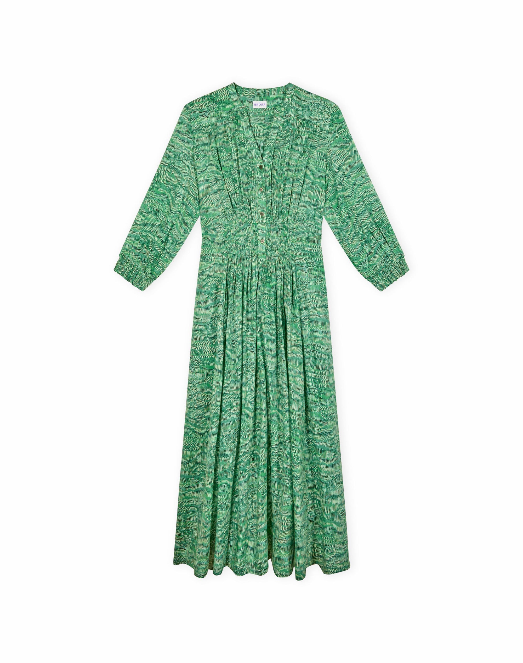 Organic Cotton Painterly Print Dress