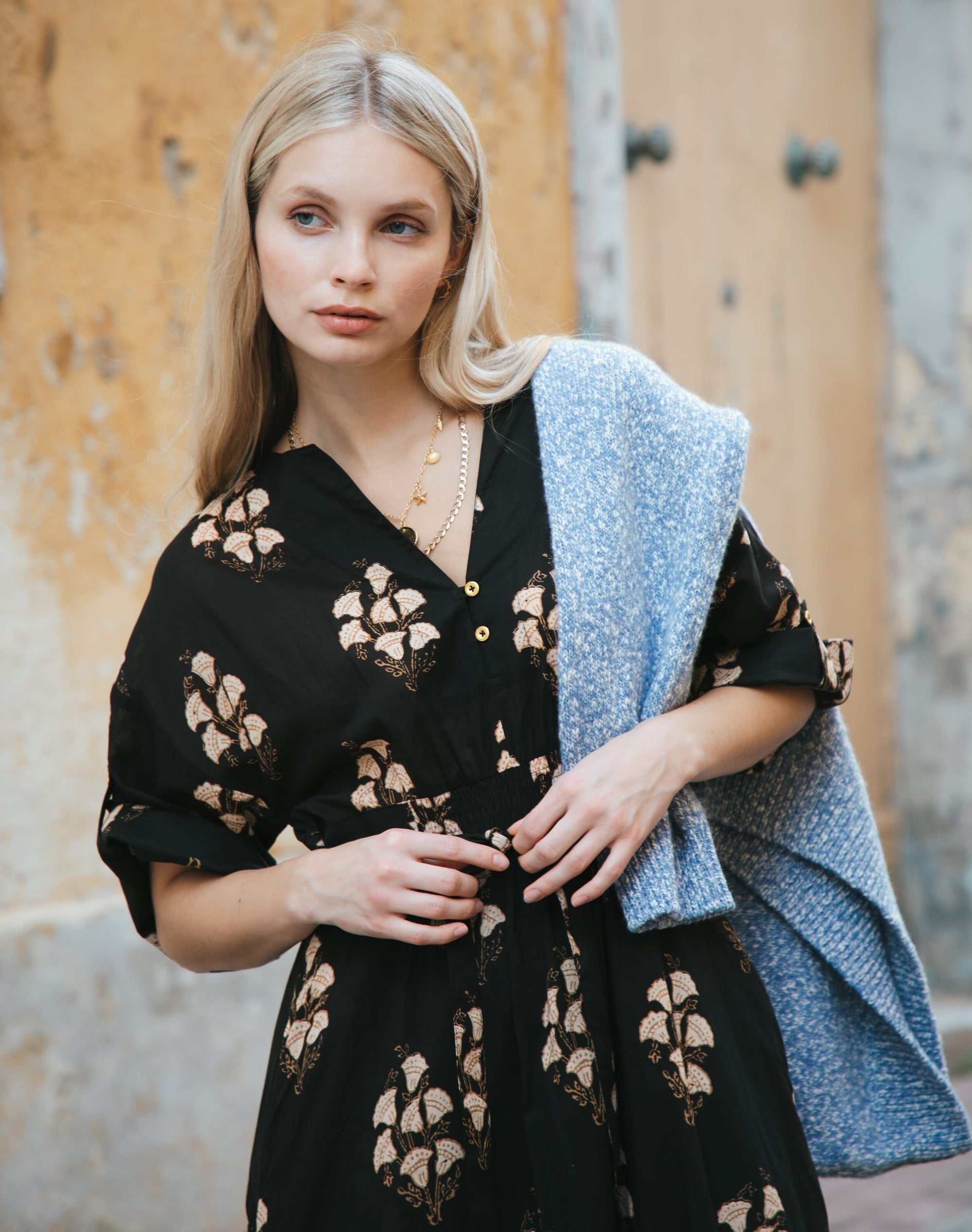 Organic Cotton Floral Print Dress