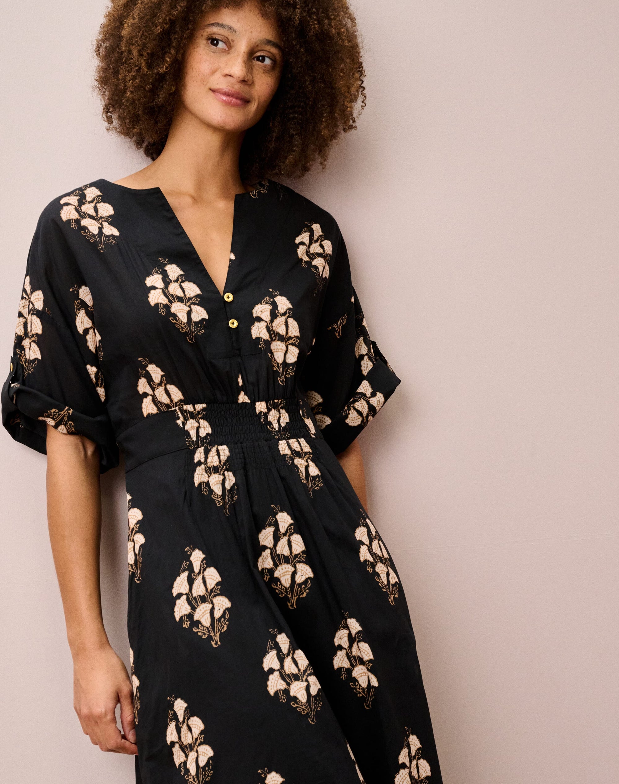 Organic Cotton Floral Print Dress