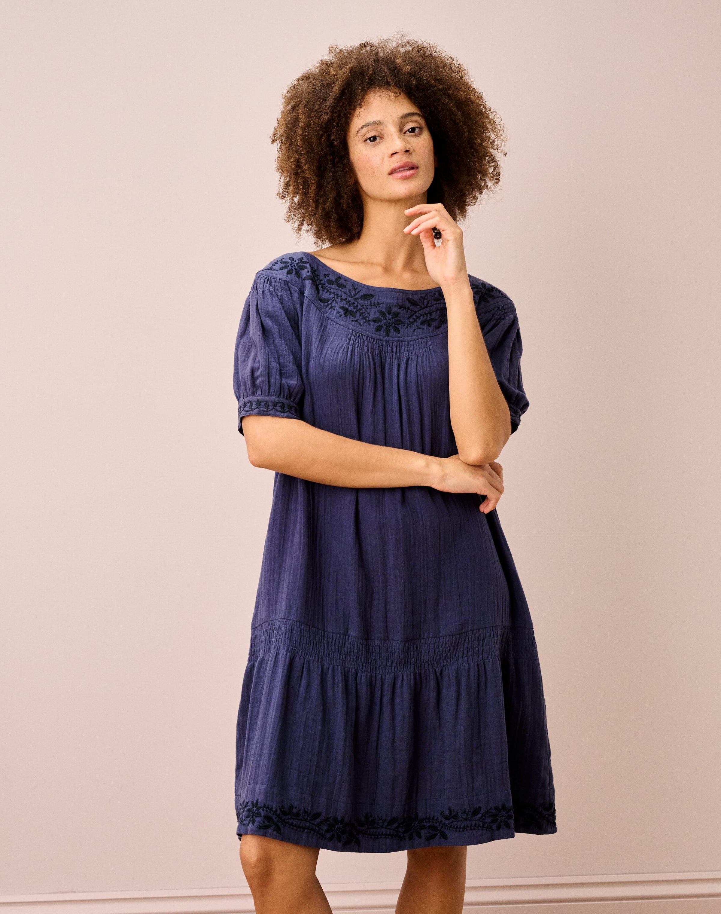 Cheesecloth Tunic Dress