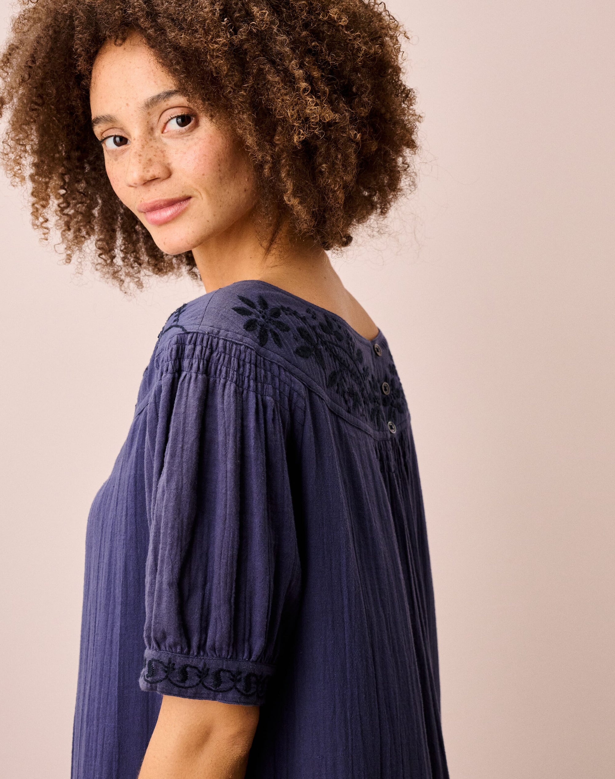 Cheesecloth Tunic Dress