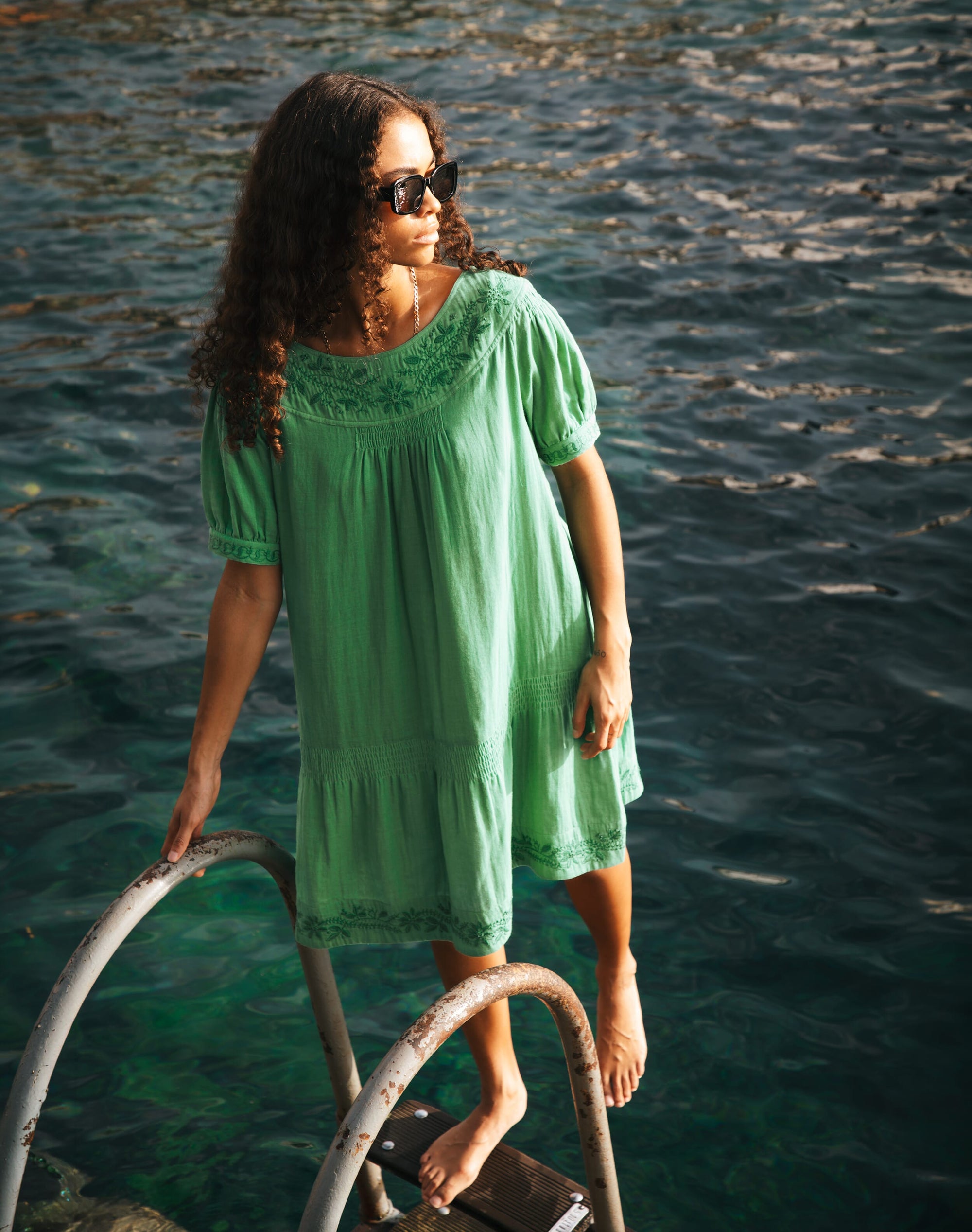 Cheesecloth Tunic Dress
