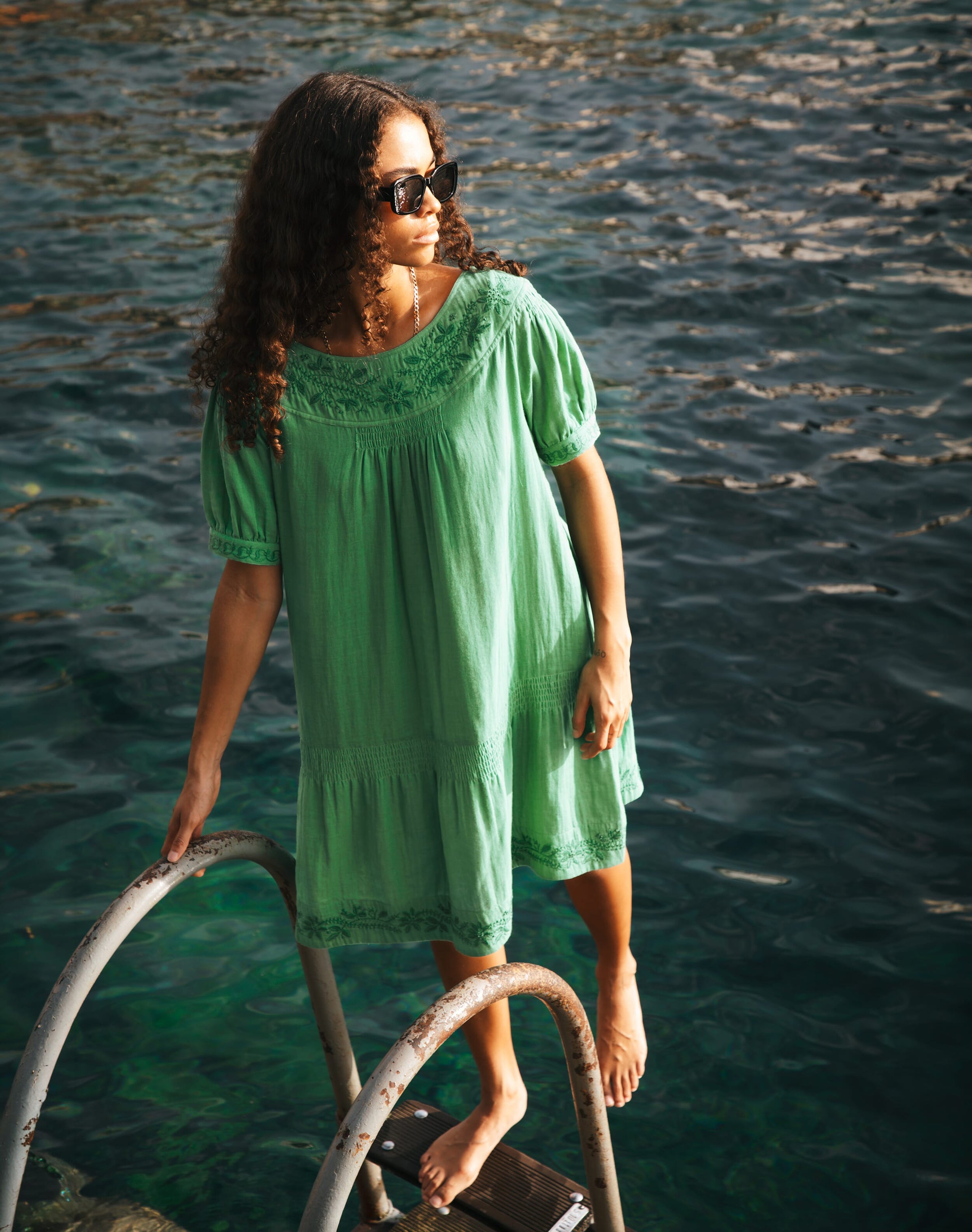 Cheesecloth Tunic Dress