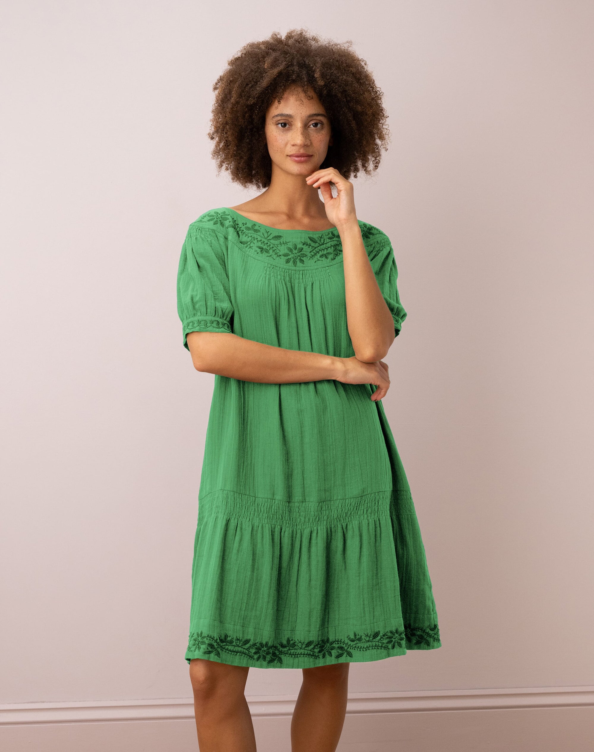 Cheesecloth Tunic Dress