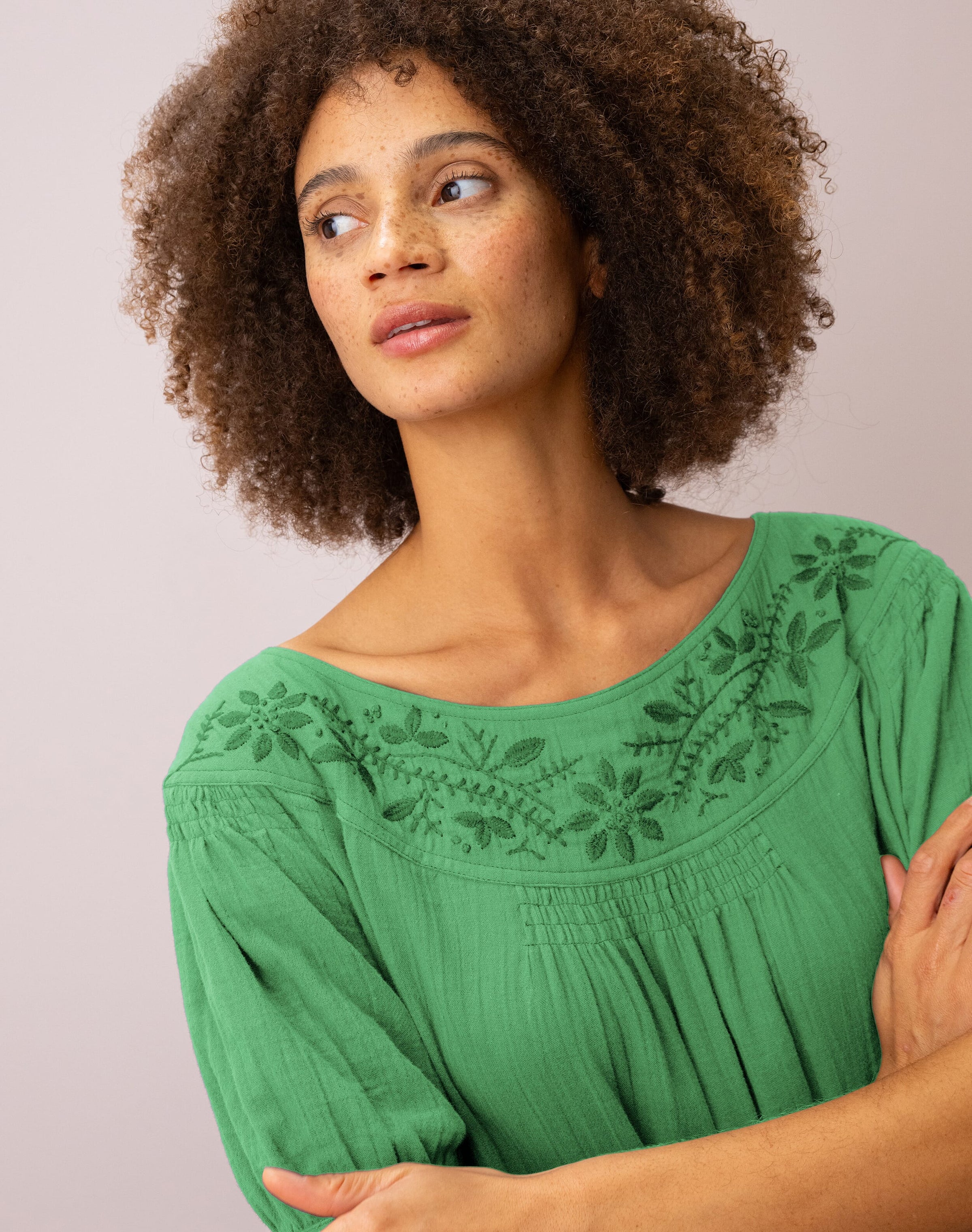 Cheesecloth Tunic Dress