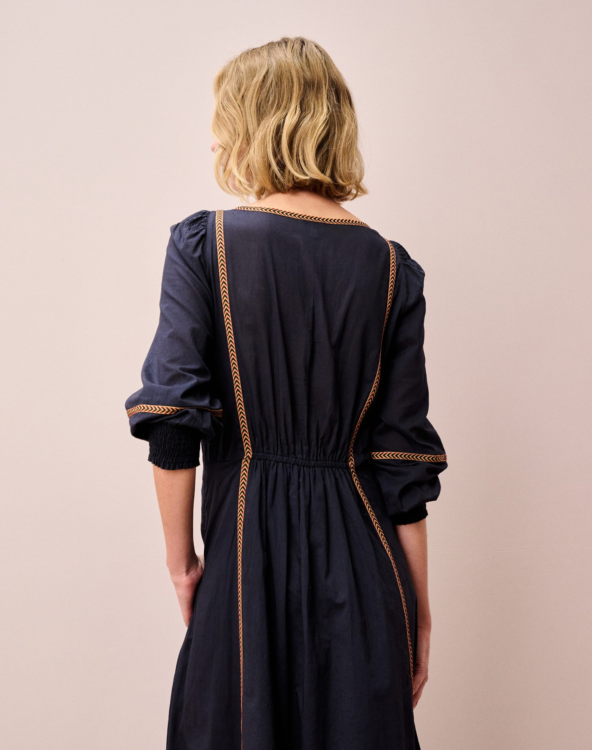 Organic Cotton Folk Ribbon Dress