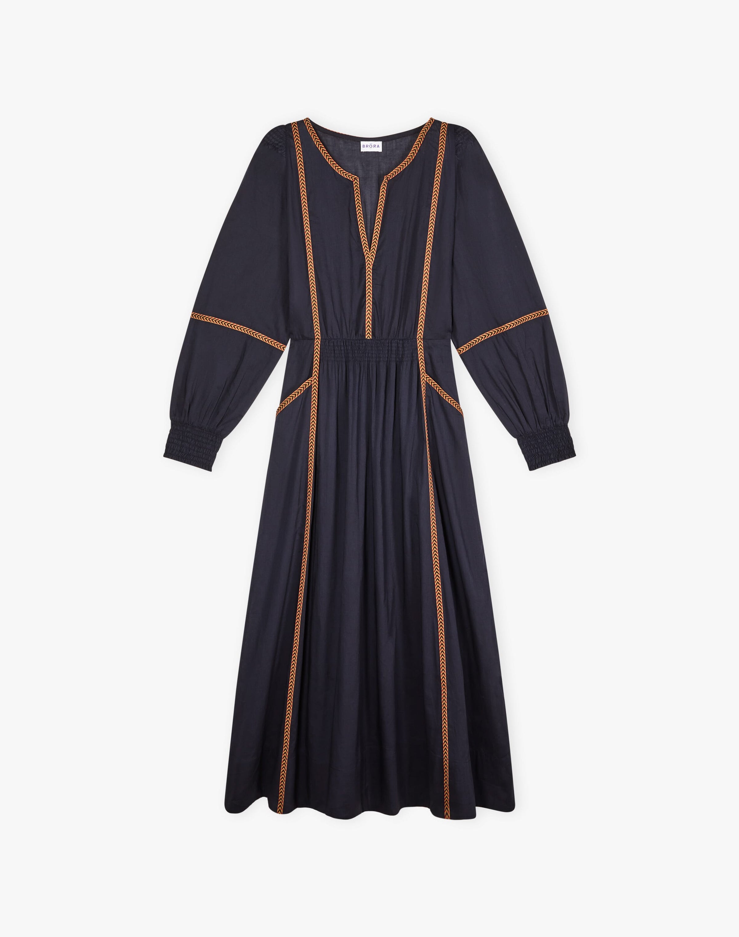 Organic Cotton Folk Ribbon Dress