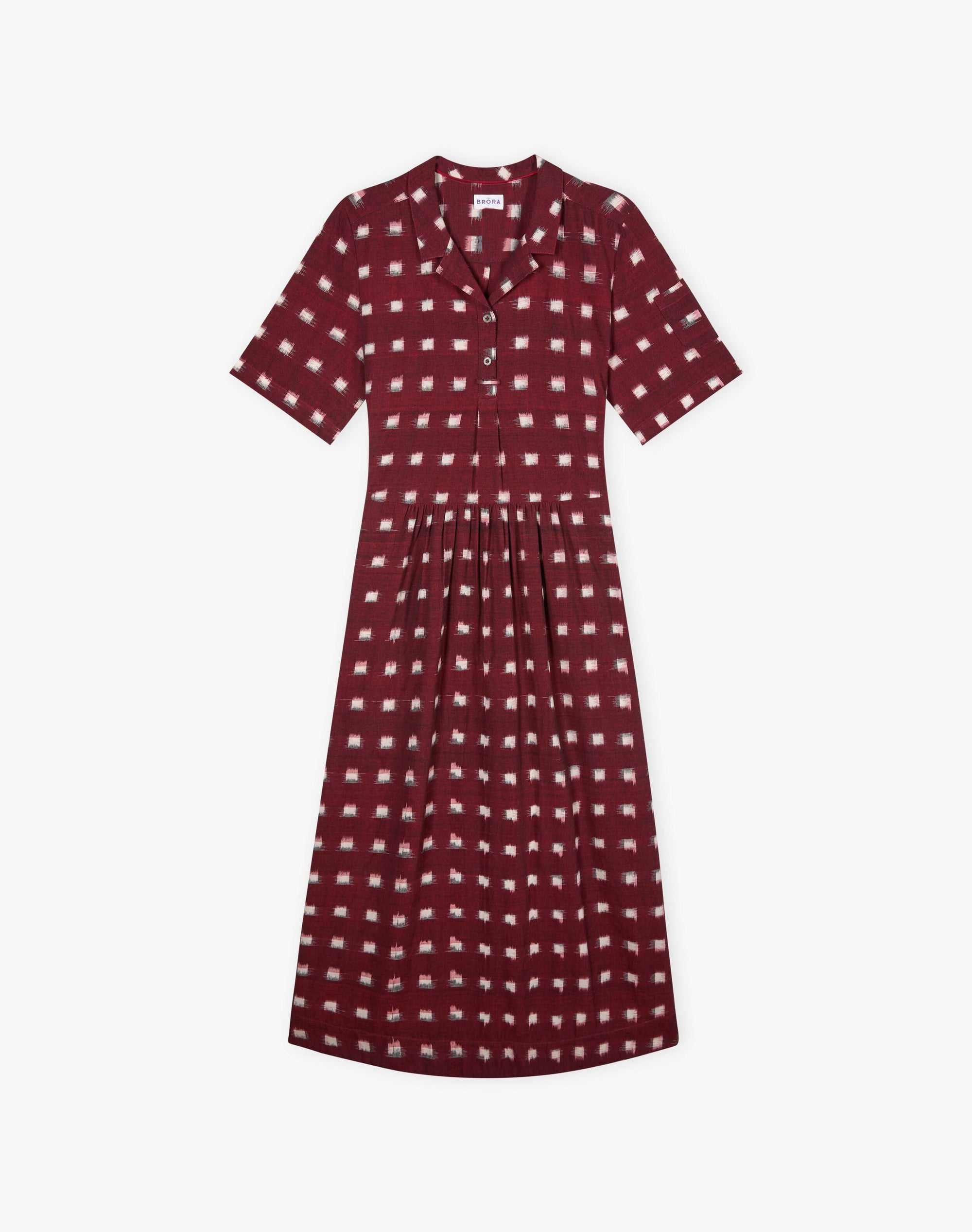 Cotton Ikat Shirt Dress