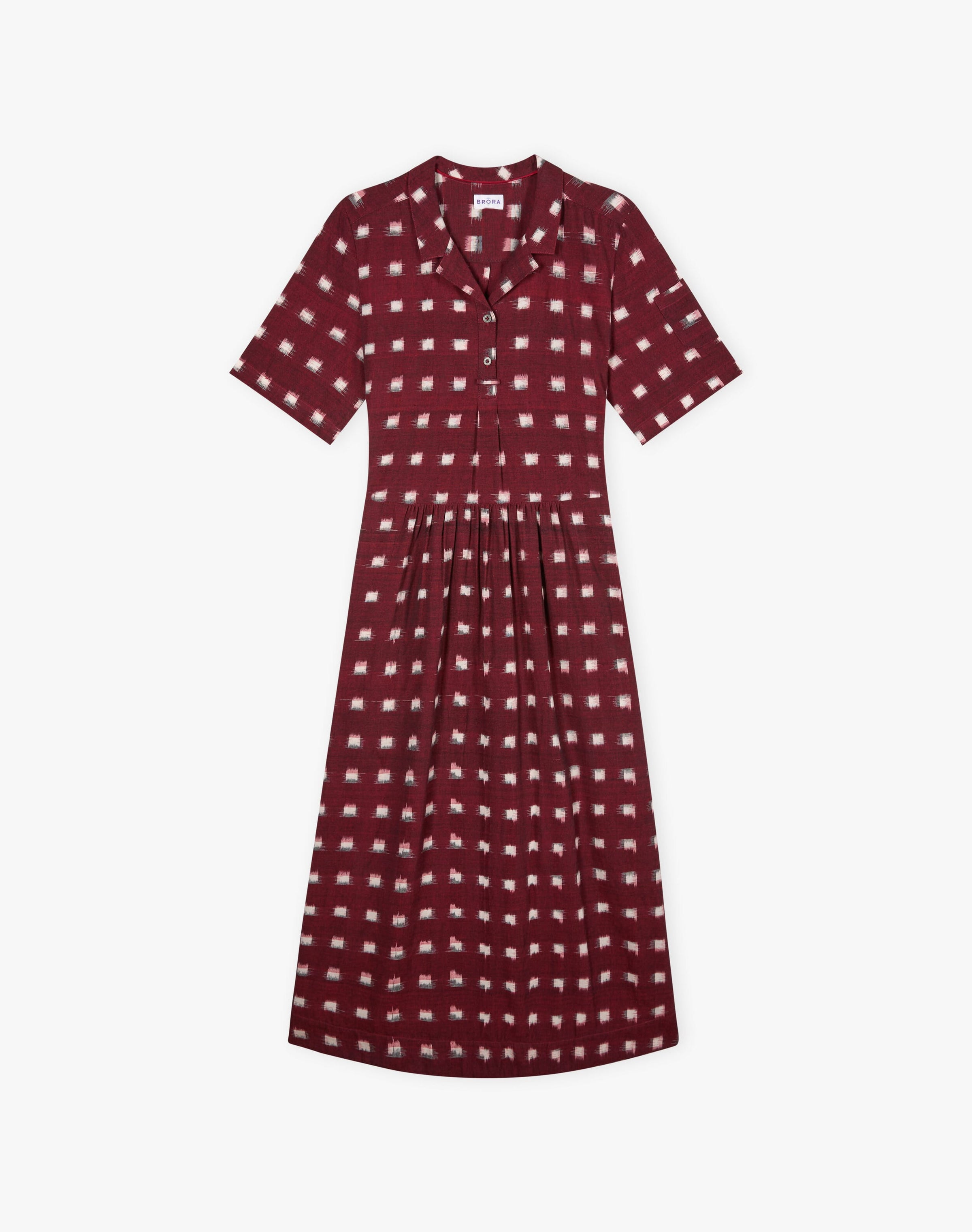 Cotton Ikat Shirt Dress