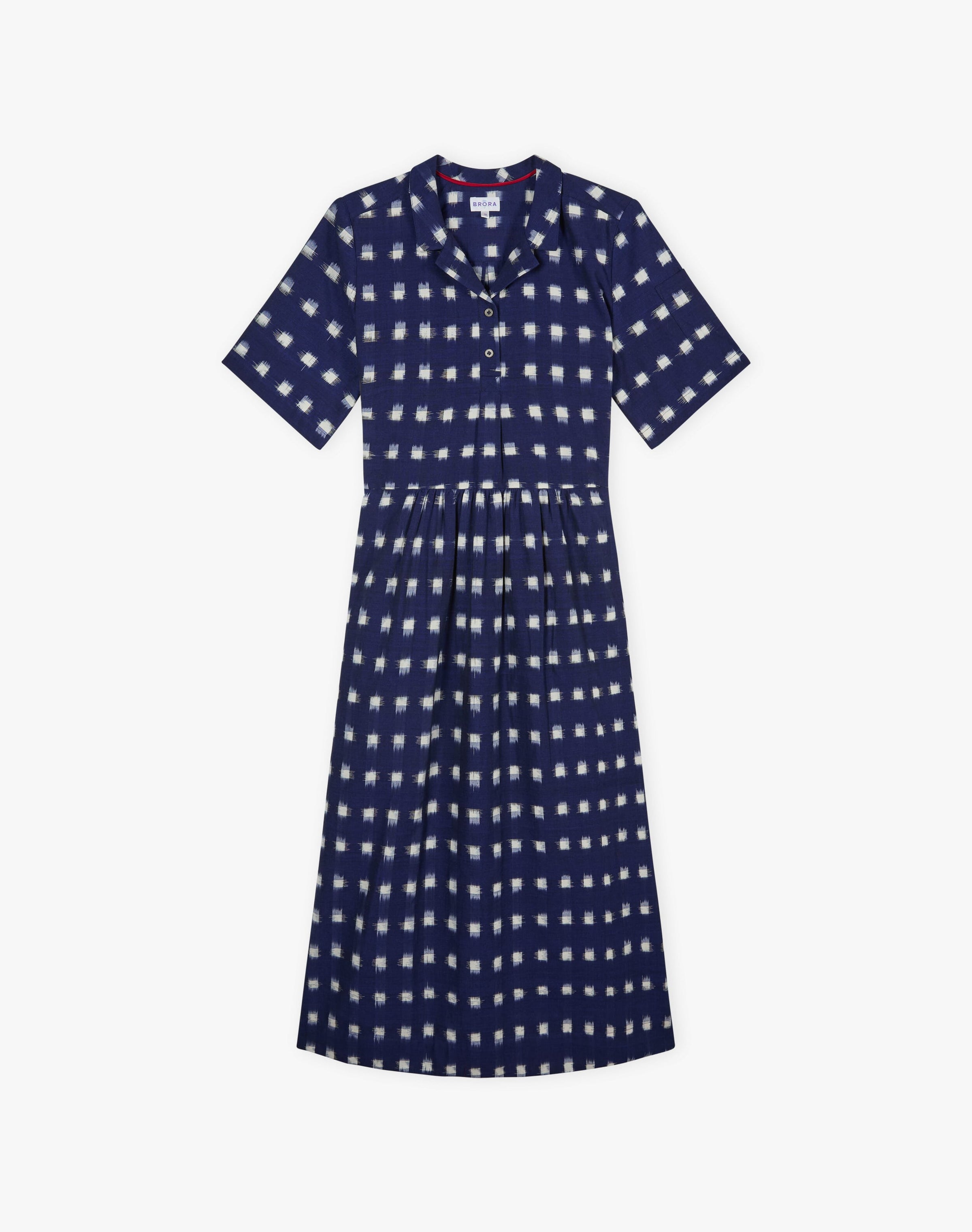 Cotton Ikat Shirt Dress