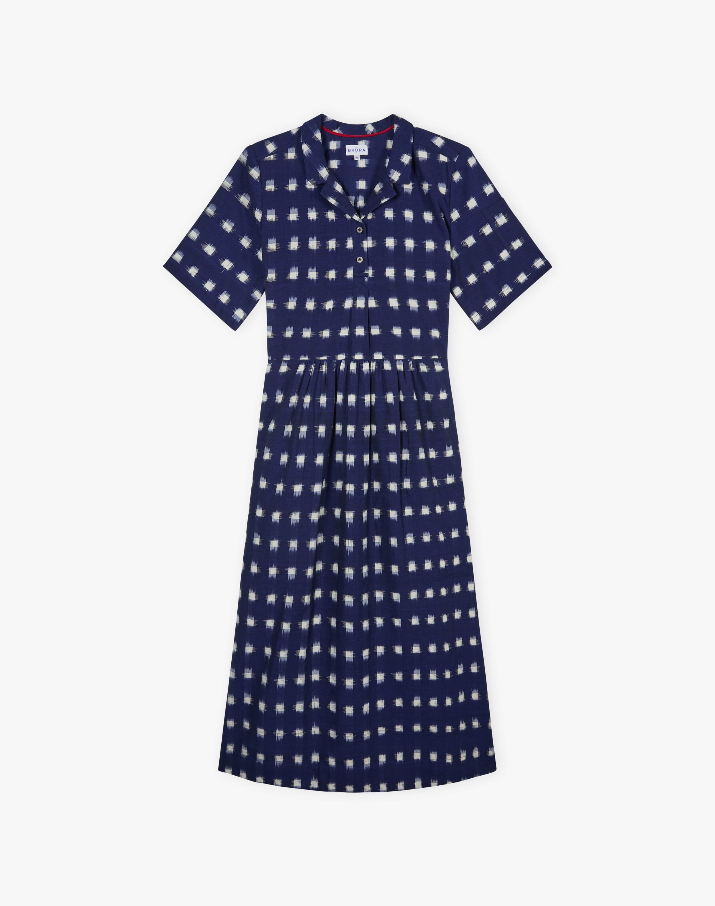 Cotton Ikat Shirt Dress